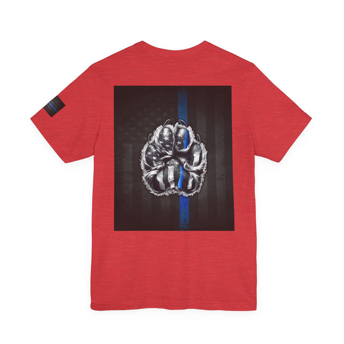Thin Blue Line K9 Paw Shirt – Thin Blue Line American Patriotic Tee for Law Enforcement Support