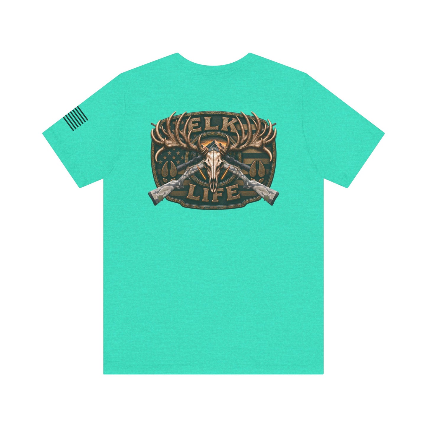 Elk Life Rifle Hunting T-Shirt – WRAEVN OUTDOORS American Big Game Hunter Tee