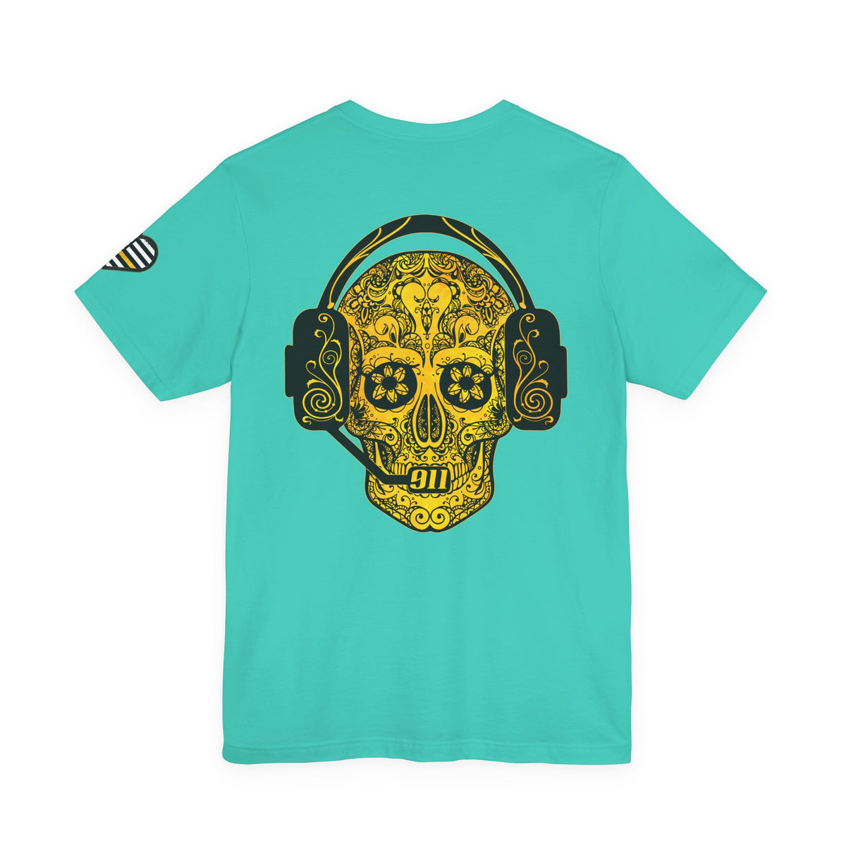 Shot Caller Sugarskull Tee, Dispatcher T-Shirt, 911 Operator Shirt, Unisex Jersey Tee, Short Sleeve Top
