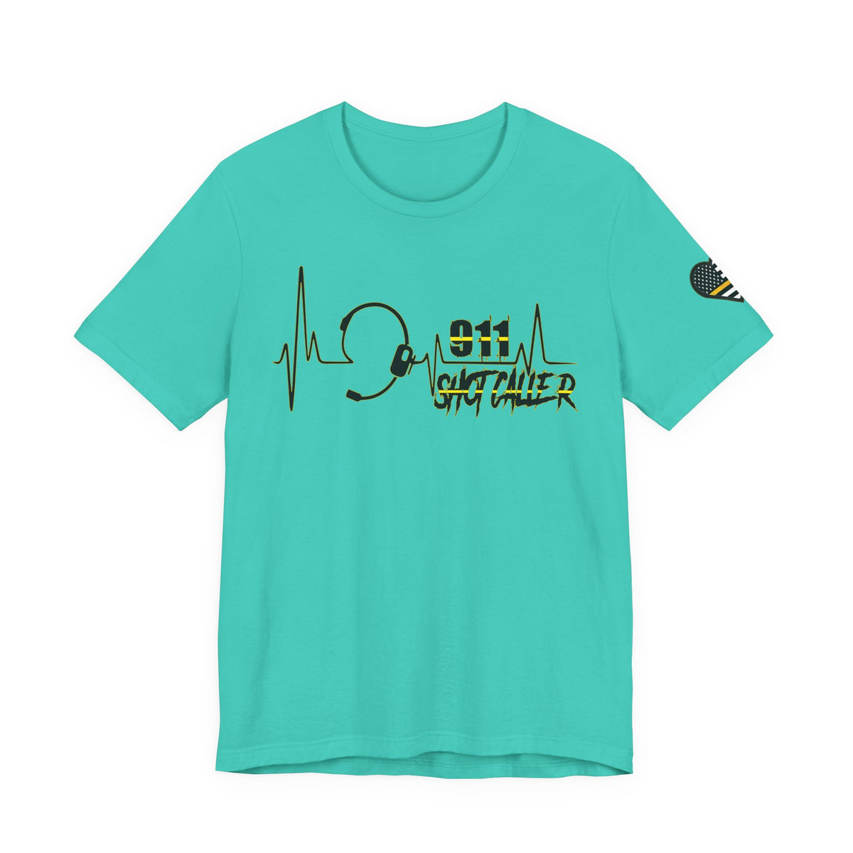 Shot Caller Sugarskull Tee, Dispatcher T-Shirt, 911 Operator Shirt, Unisex Jersey Tee, Short Sleeve Top