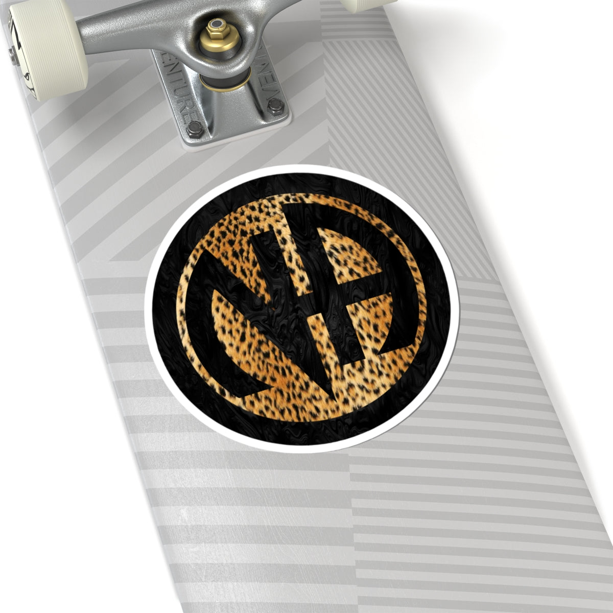 Leopard Print Narcotics Anonymous Symbol Sticker – Bold Recovery Support ArtKiss-Cut Stickers