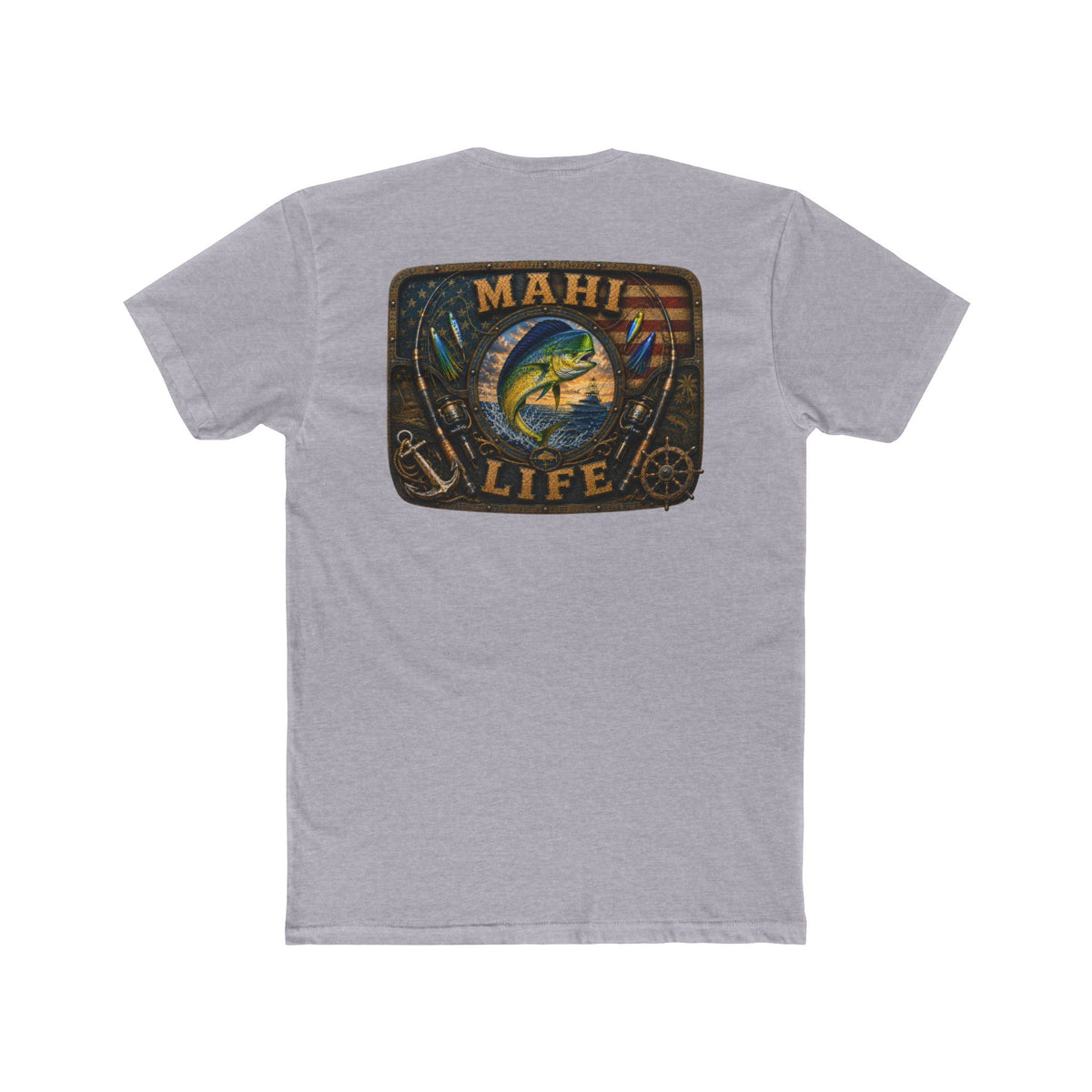Mahi Life Tee — Vintage Fishing Graphic Cotton T-Shirt