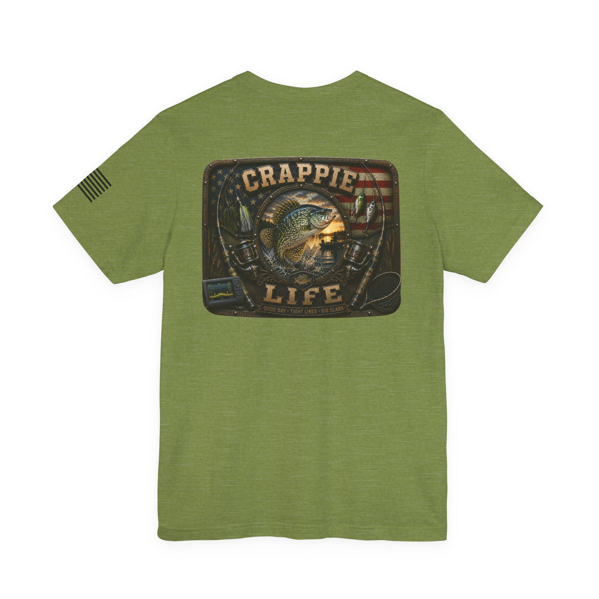 Crappie Life Fishing T-Shirt – WRAEVN OUTDOORS Slab Crappie Angler Tee