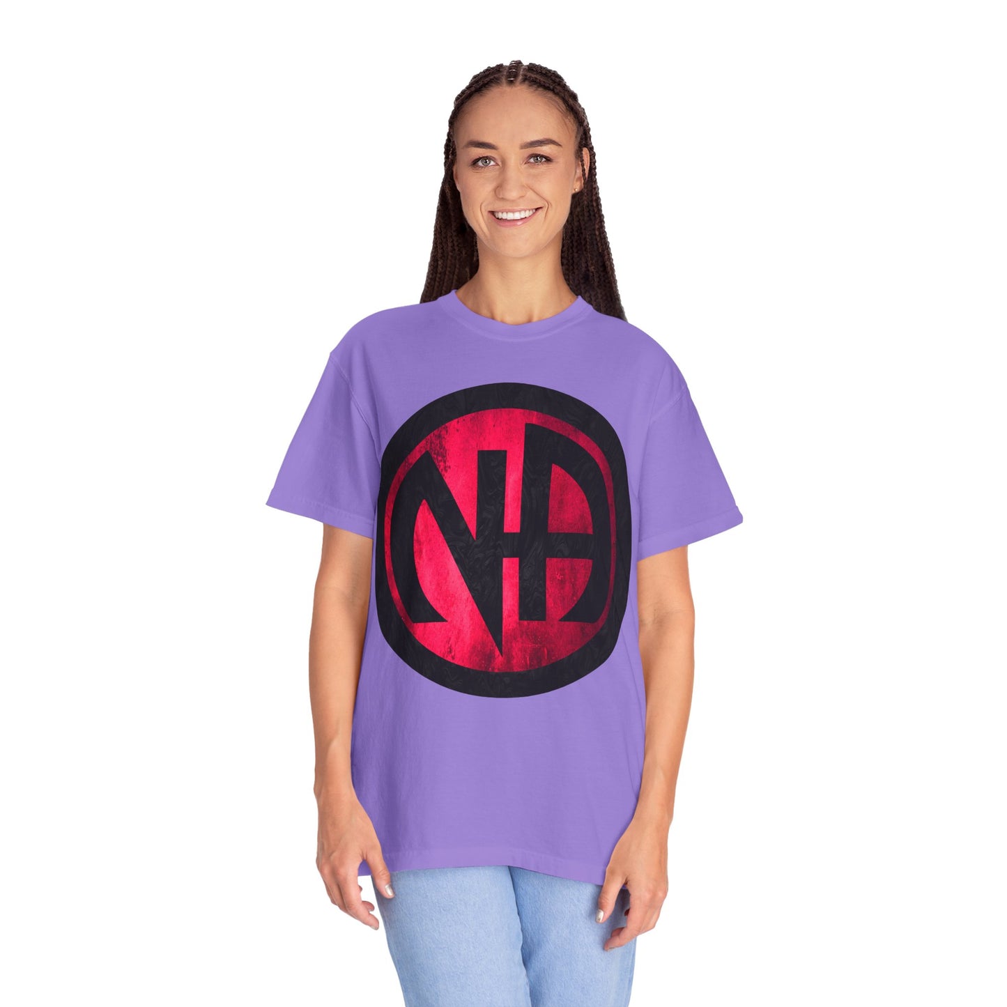 Narcotics Anonymous NA Logo – Grunge Pink & Black Recovery Symbol Art T-Shirt, Recovery T-Shirt