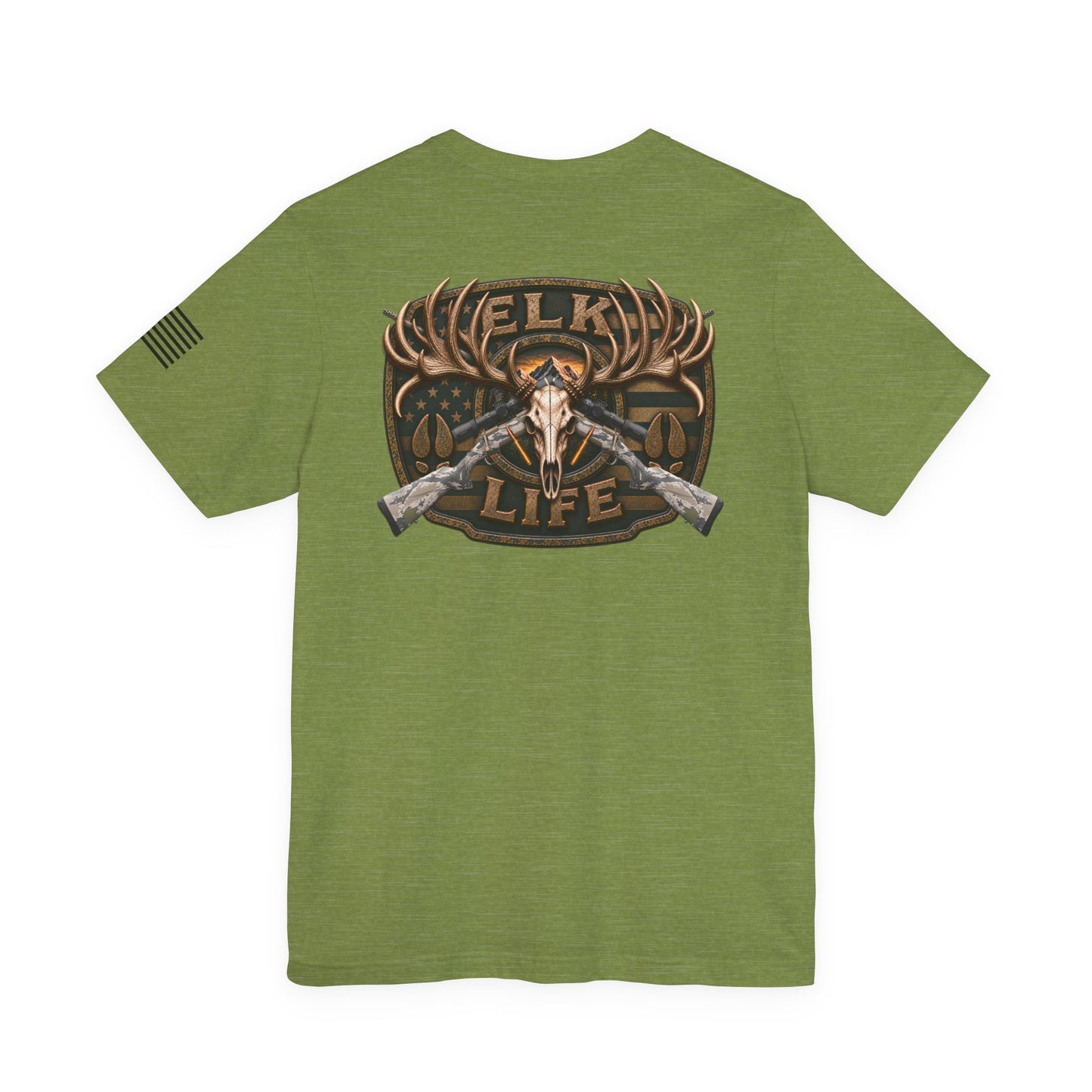 Elk Life Rifle Hunting T-Shirt – WRAEVN OUTDOORS American Big Game Hunter Tee