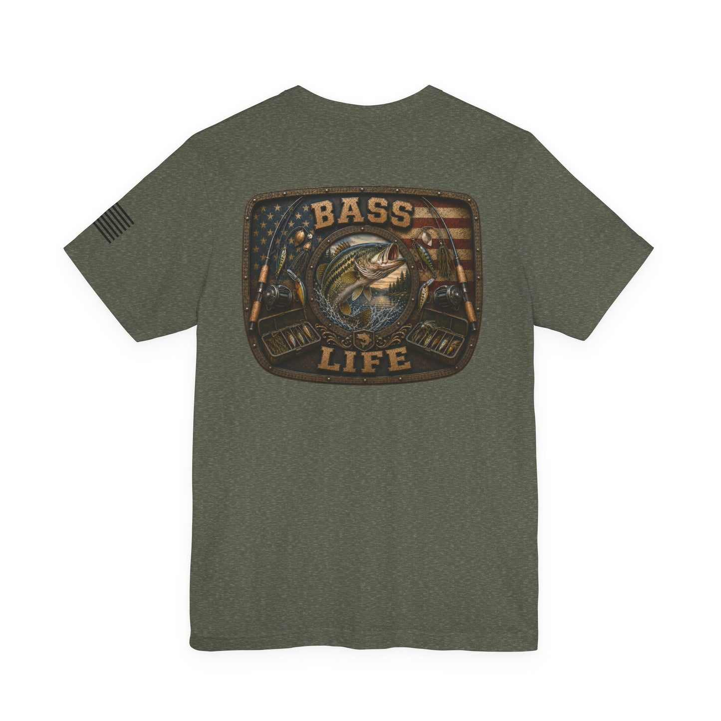 Bass Life Largemouth Bass Fishing T-Shirt – WRAEVN OUTDOORS Angler Tee