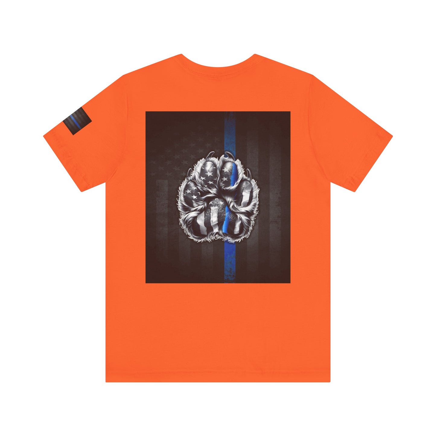 Thin Blue Line K9 Paw Shirt – Thin Blue Line American Patriotic Tee for Law Enforcement Support