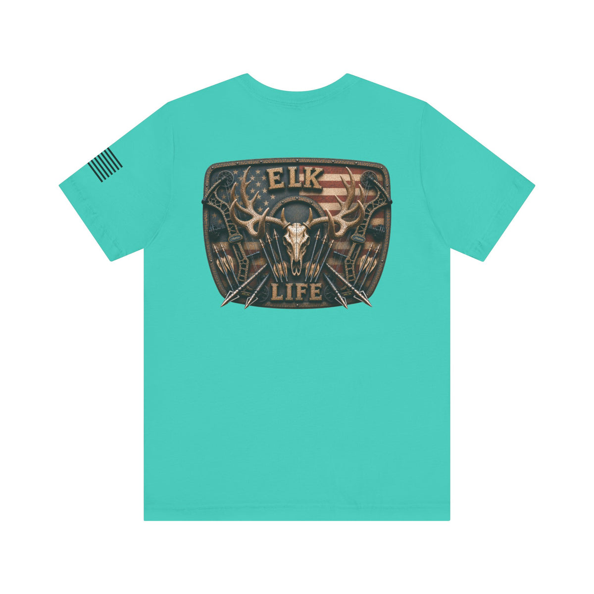 Elk Life American Archery Hunting T-Shirt – WRAEVN OUTDOORS Bowhunter Tee