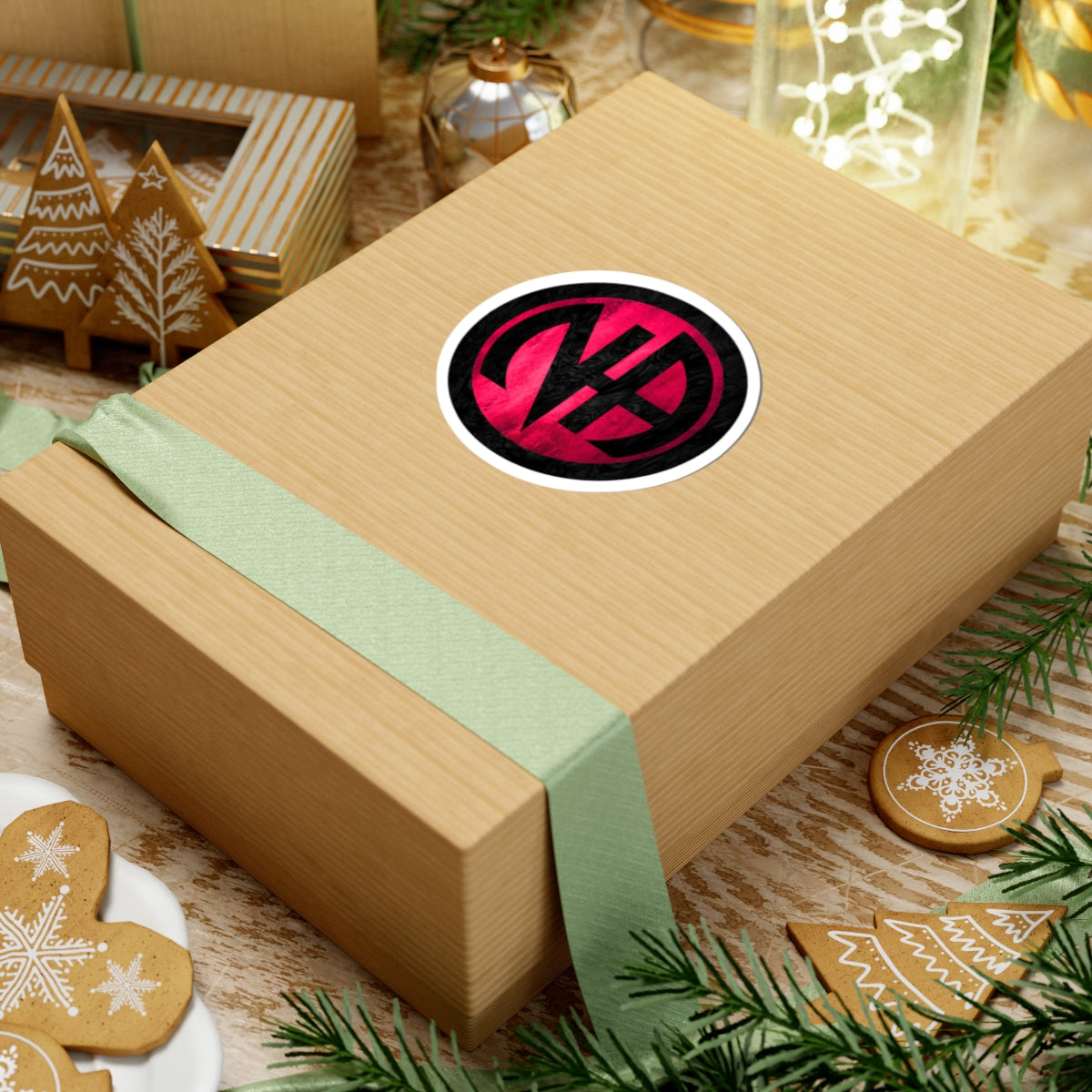 Pink Narcotics Anonymous Symbol Sticker – Bold Recovery Support ArtKiss-Cut Stickers