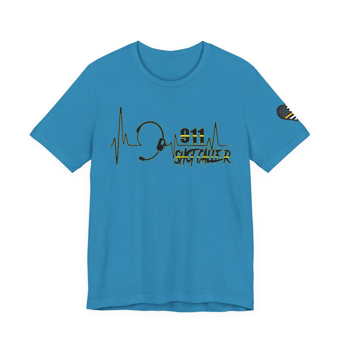 Shot Caller Sugarskull Tee, Dispatcher T-Shirt, 911 Operator Shirt, Unisex Jersey Tee, Short Sleeve Top