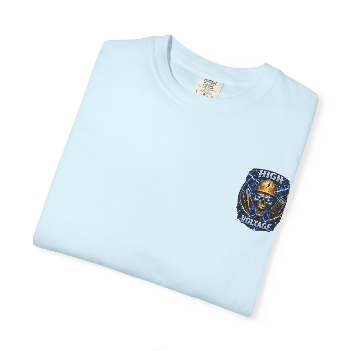 High Voltage Skull T-Shirt — Electrician Safety Graphic Tee