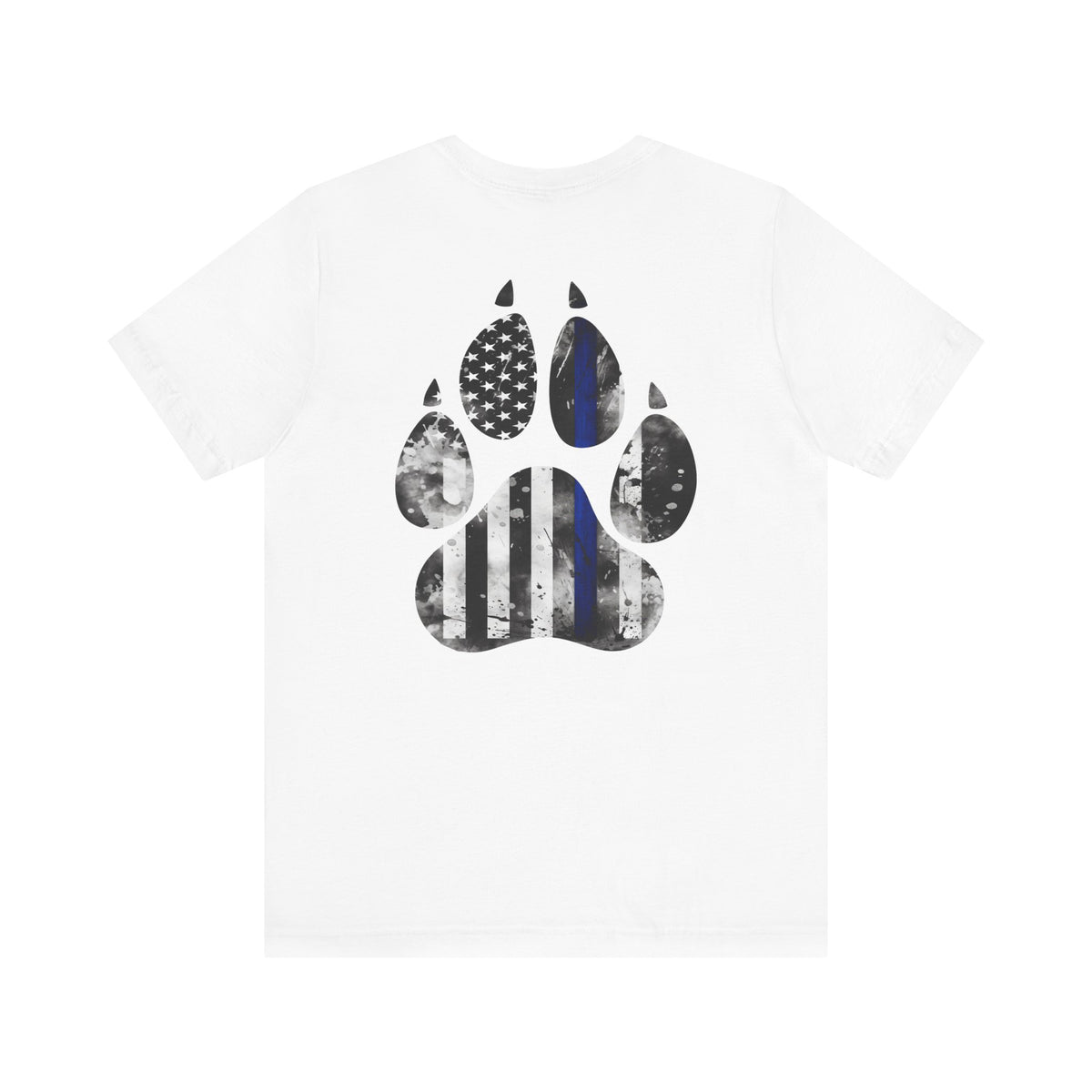 K9 Blue Line Paw Print Tee
