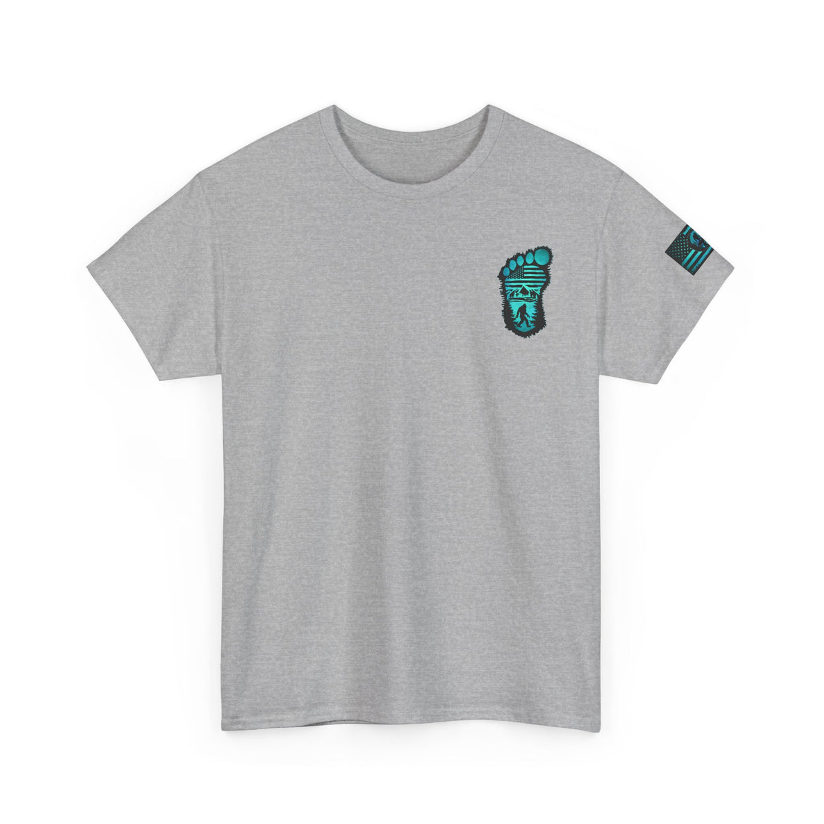 Bigfoot Adventure Unisex Heavy Cotton Tee – Perfect for Outdoorsy Souls, Nature Lovers, Hiking, Camping, Gifts