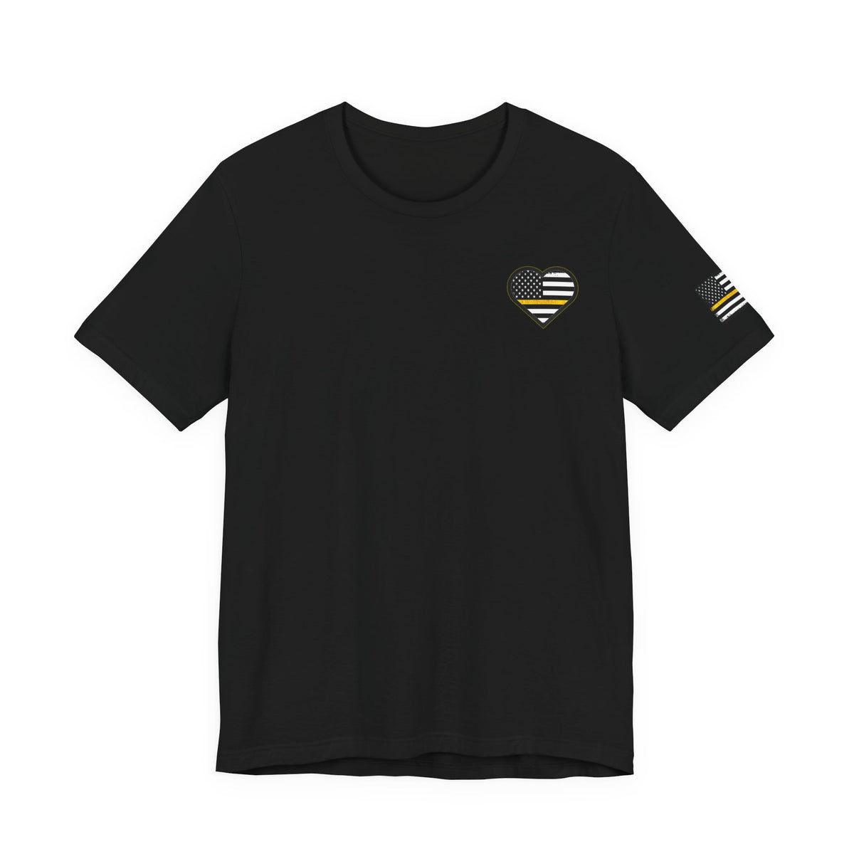 911 Dispatcher Sugar Skull Unisex Tee, Dispatcher Gift, Day of the Dead Shirt, Thin Gold Line,
