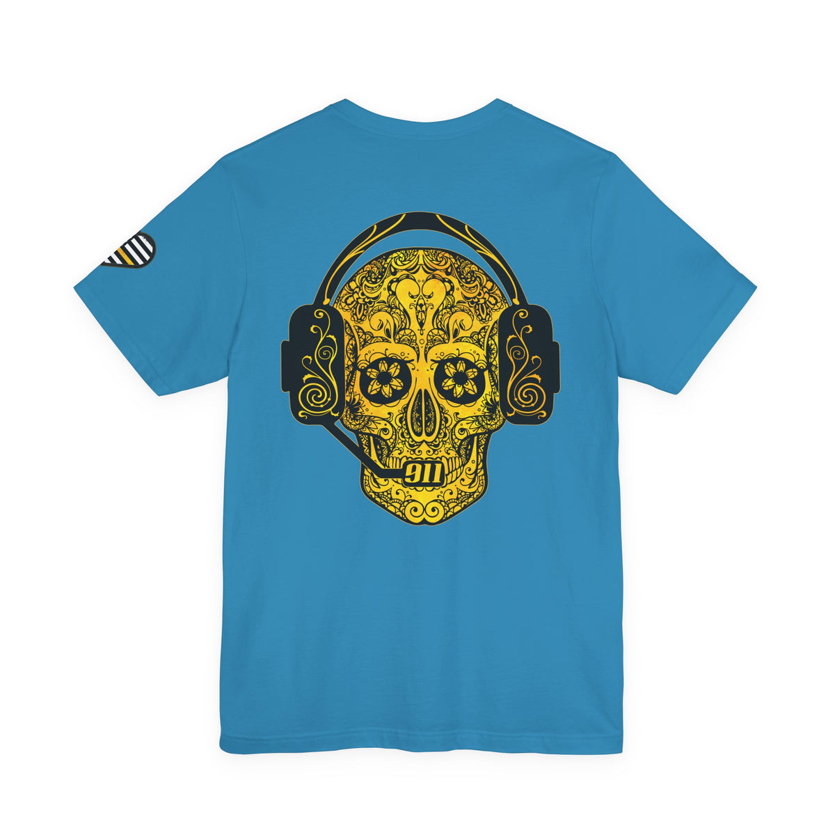 Shot Caller Sugarskull Tee, Dispatcher T-Shirt, 911 Operator Shirt, Unisex Jersey Tee, Short Sleeve Top