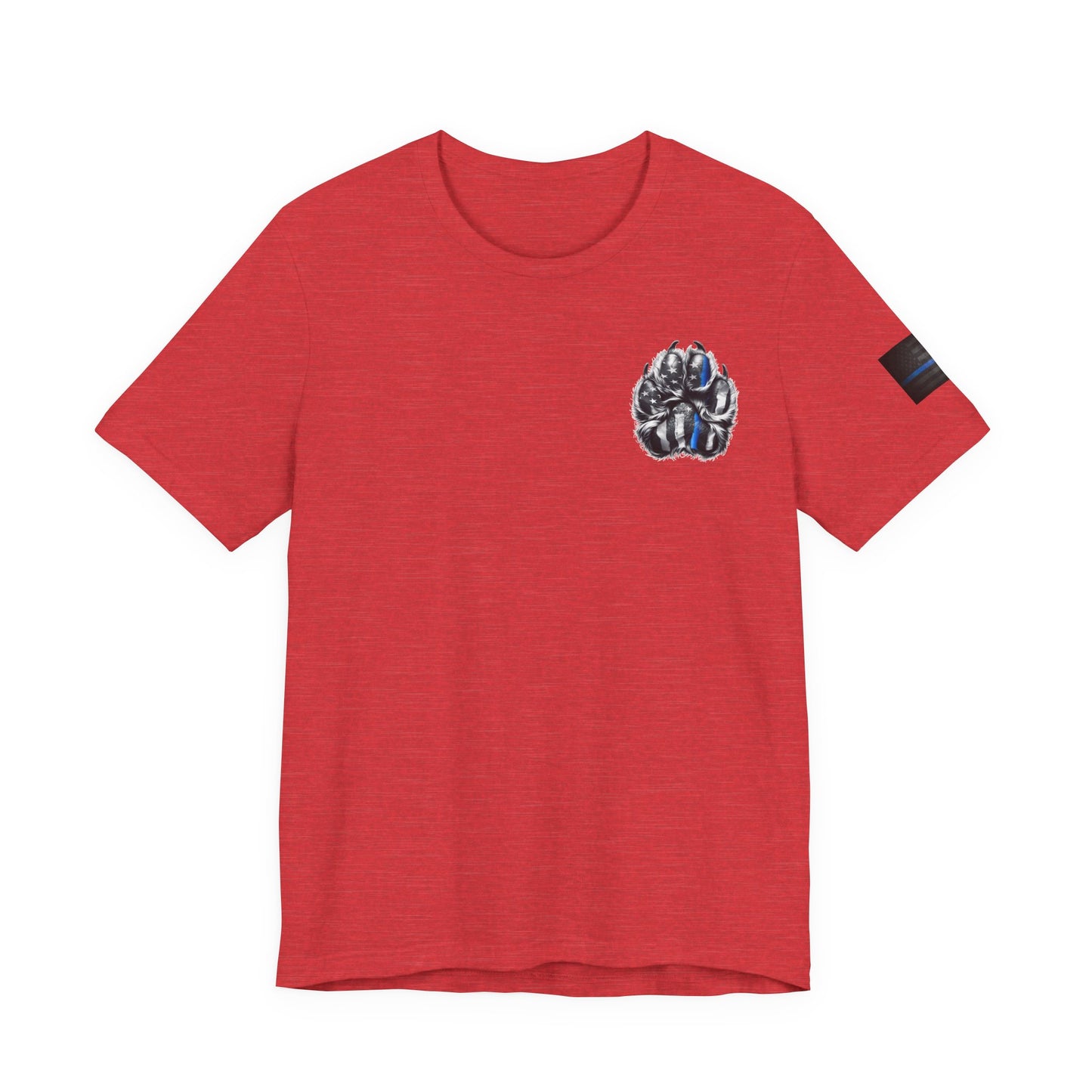 Thin Blue Line K9 Paw Shirt – Thin Blue Line American Patriotic Tee for Law Enforcement Support