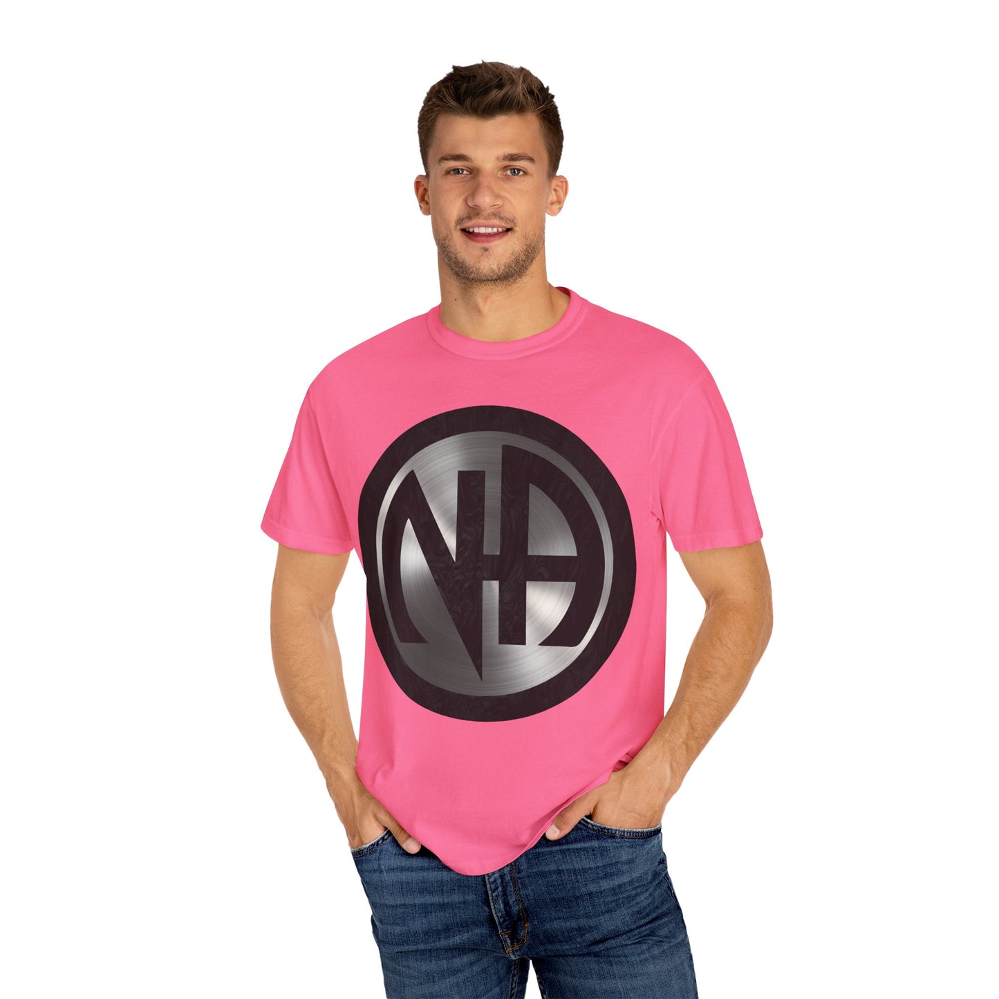 Narcotics Anonymous NA Logo – Metal & Black Recovery Symbol Art T-Shirt, Recovery T-Shirt