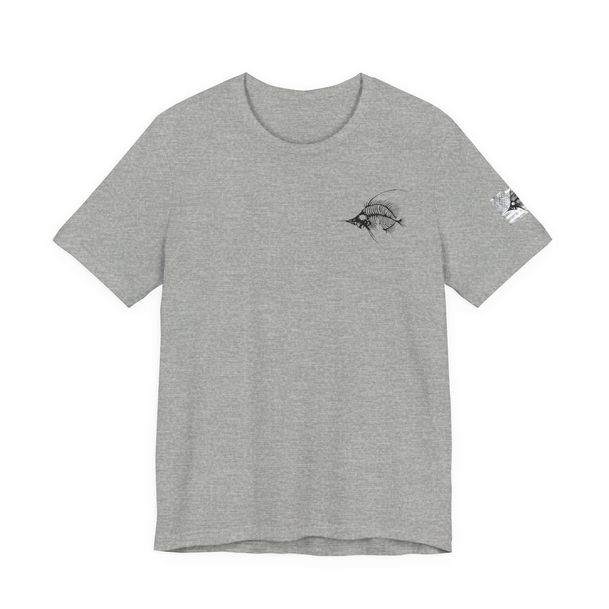 SwordFish Skeleton Grunge American Flag Tee, Patriotic USA Shirt, Vintage American Flag