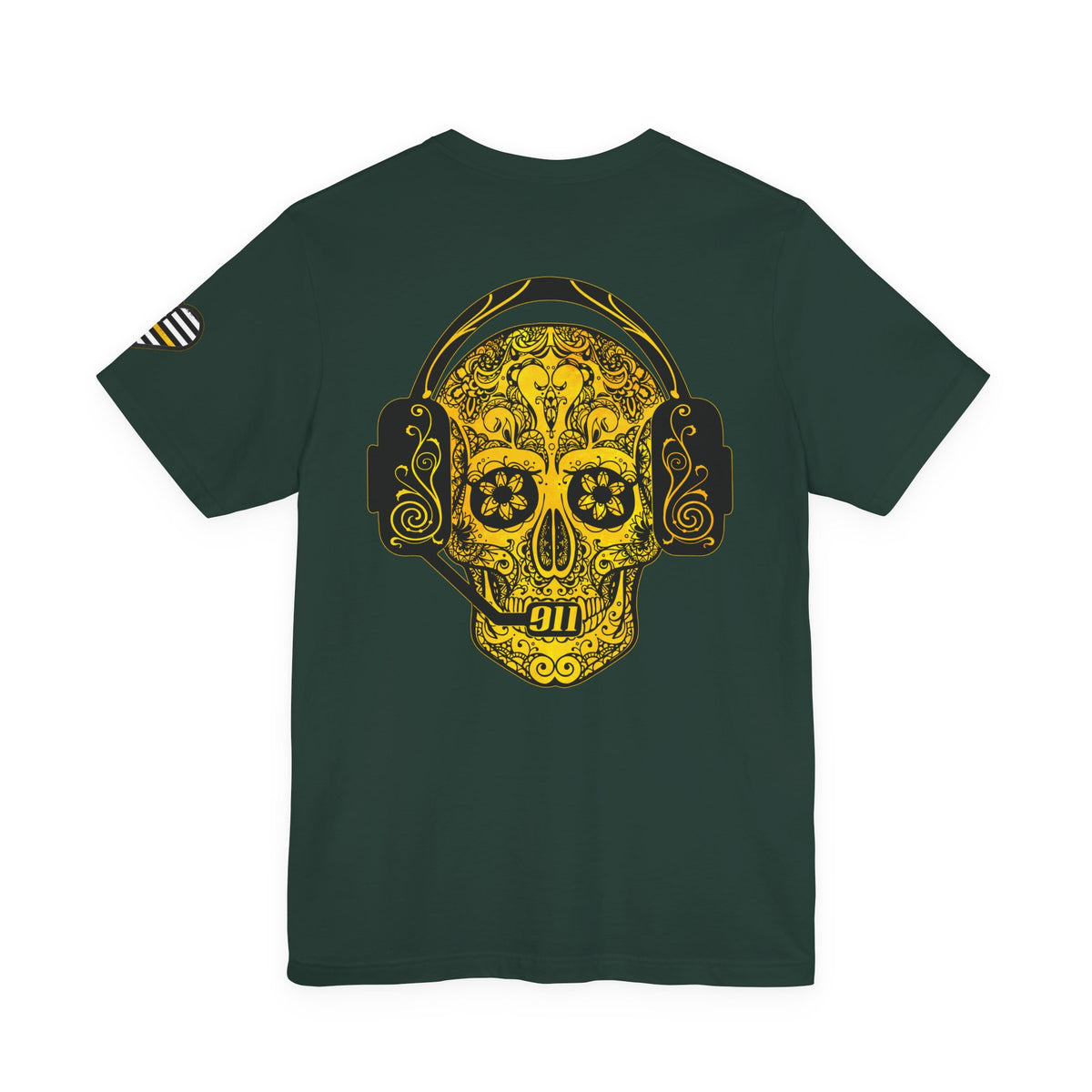Shot Caller Sugarskull Tee, Dispatcher T-Shirt, 911 Operator Shirt, Unisex Jersey Tee, Short Sleeve Top