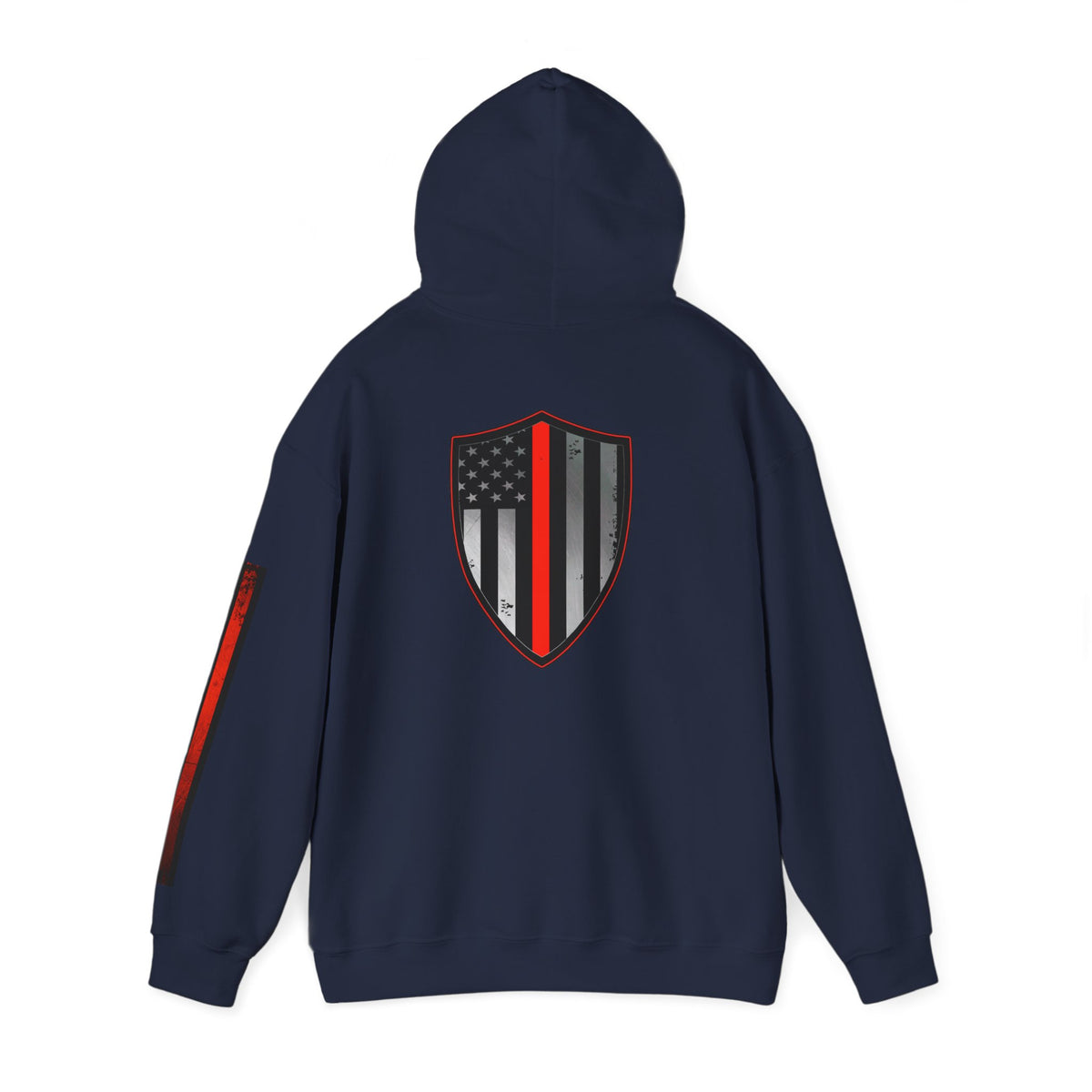 Firefighter Thin Red Line American Flag Hoodie, Fireman Gift, Firefighter Apparel, Thin Red Line Sweatshirt, Firefighter