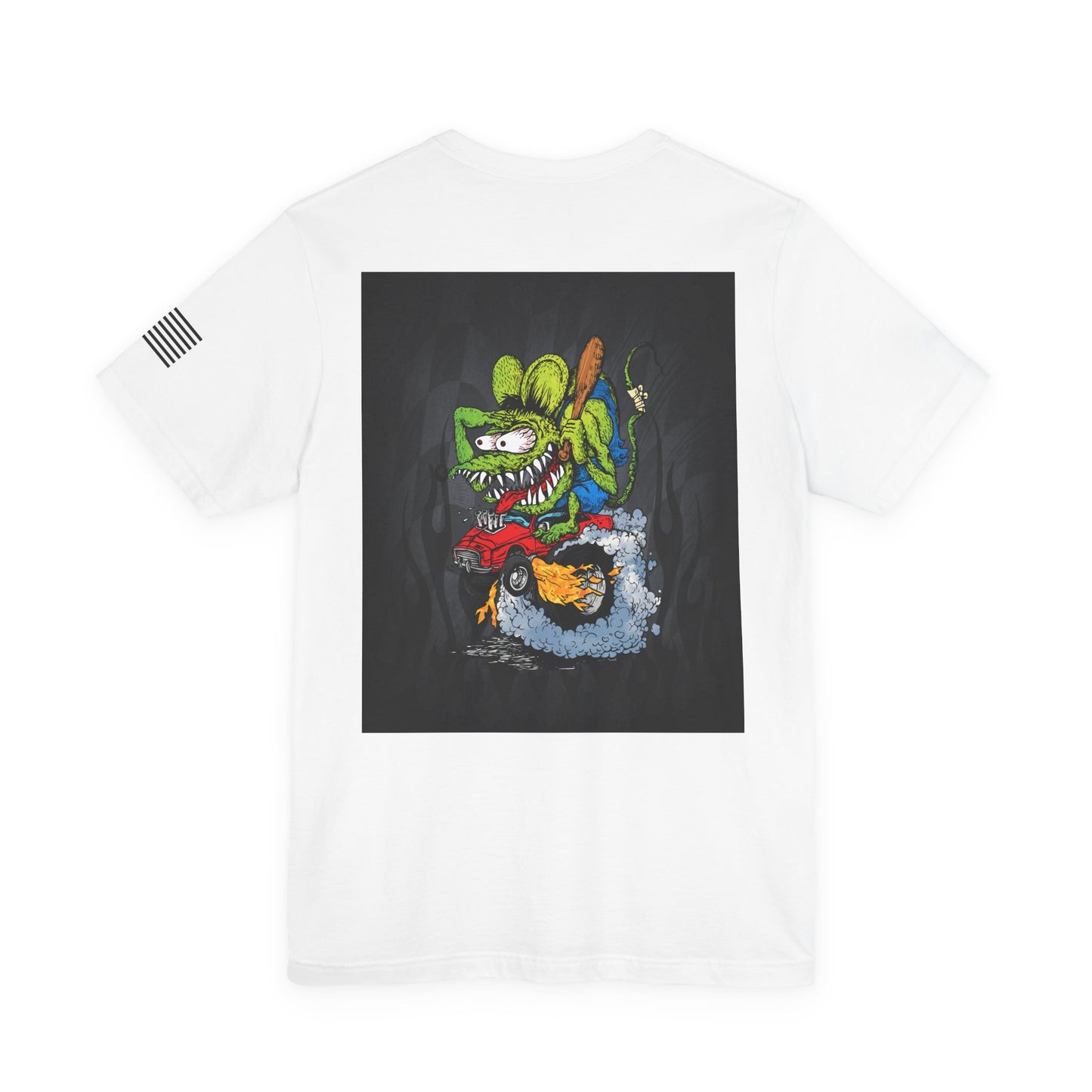 Rat Fink Monster Hot Rod Burnout – Wild Cartoon Drag Racer Tee