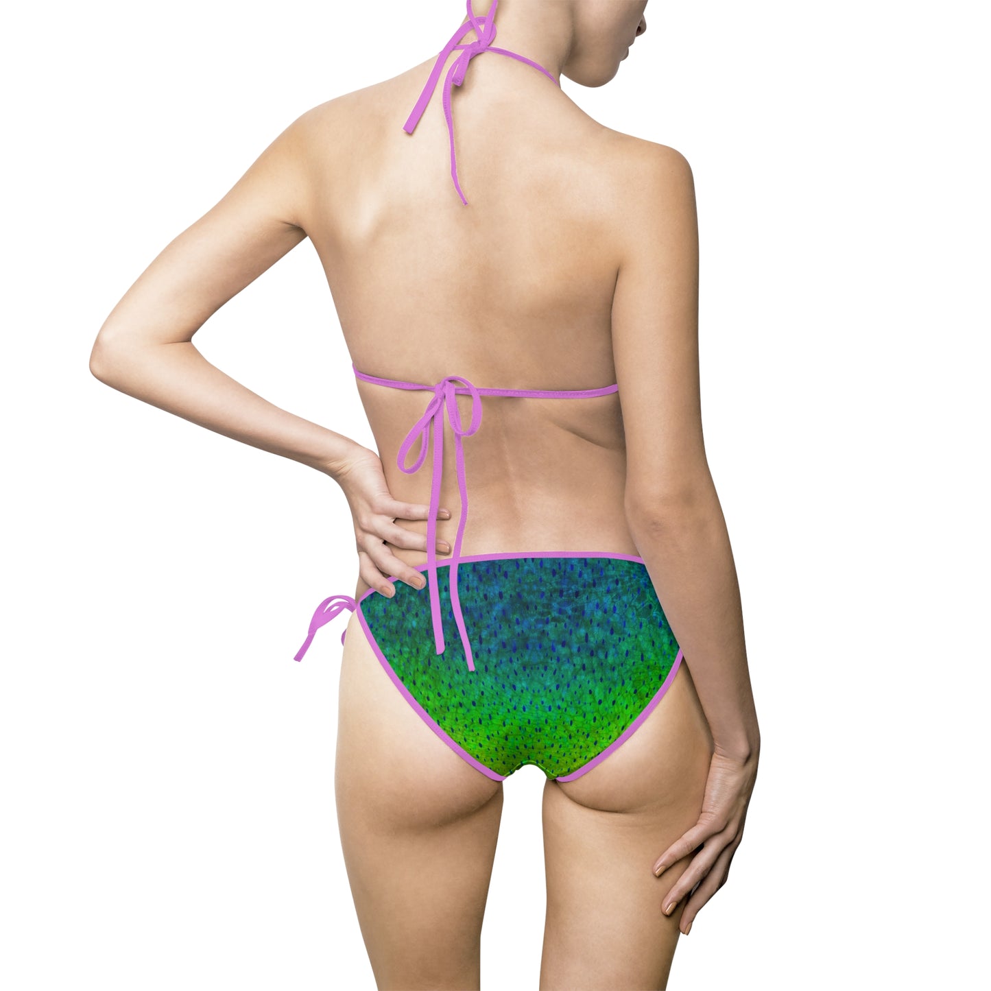 Mahi Mahi Print Bikini – Tropical Fish Scale Swimsuit for Women