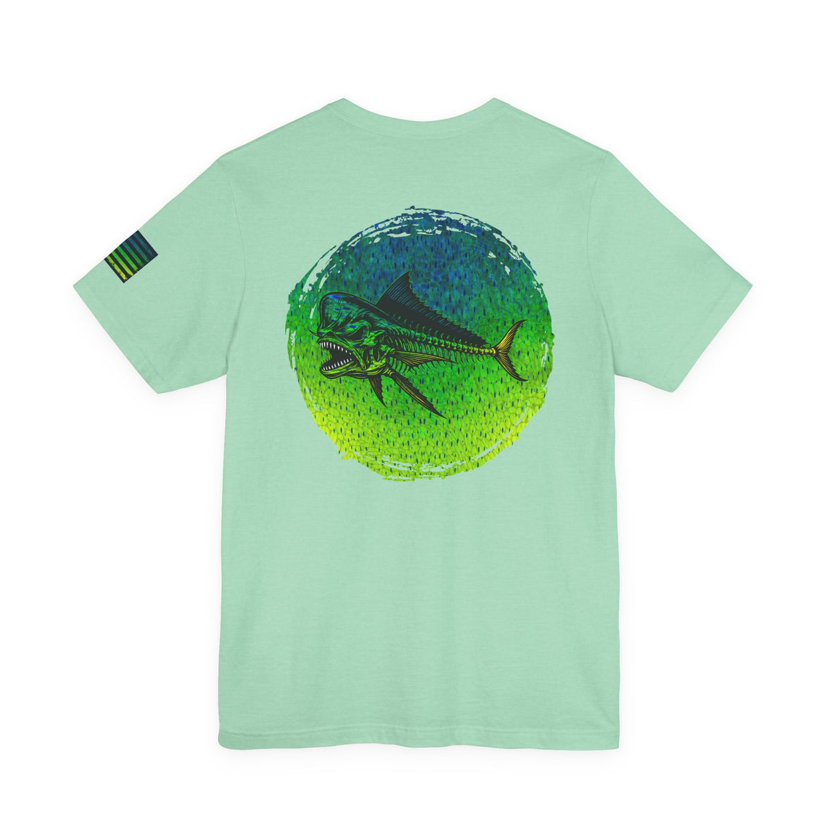 The Mahi Mahi Grunge Tee, Patriotic USA Shirt, Vintage American Flag
