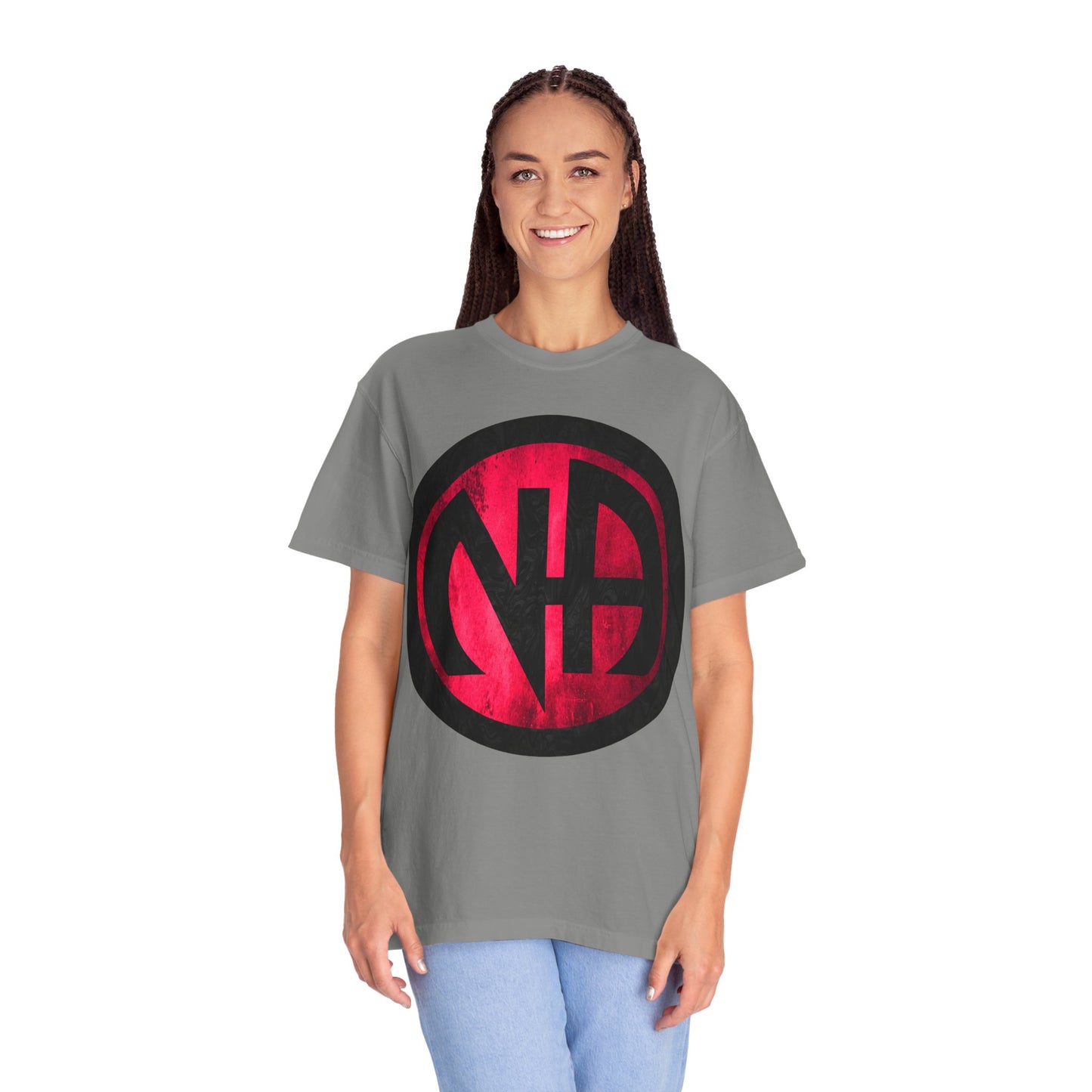 Narcotics Anonymous NA Logo – Grunge Pink & Black Recovery Symbol Art T-Shirt, Recovery T-Shirt