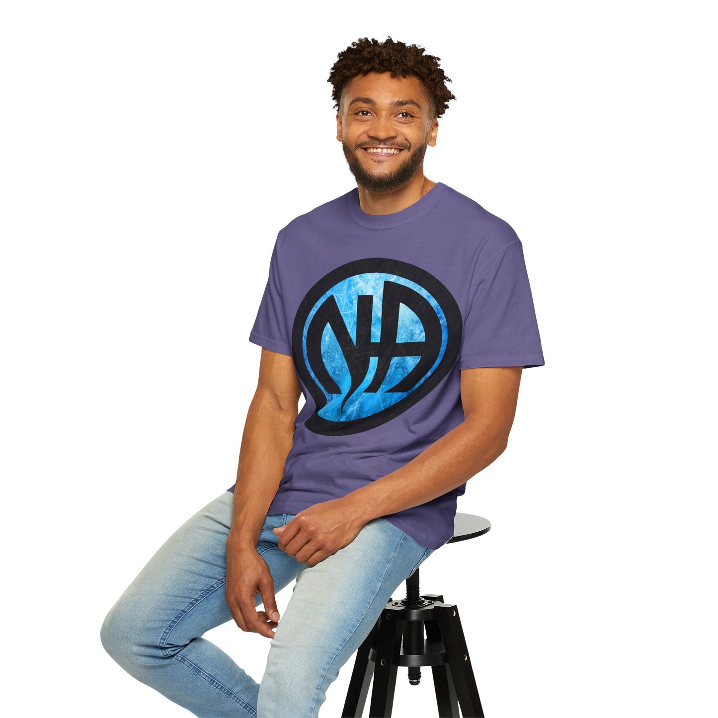 Narcotics Anonymous NA Logo – Blue Ice & Black Recovery Symbol Art T-Shirt, Recovery T-Shirt