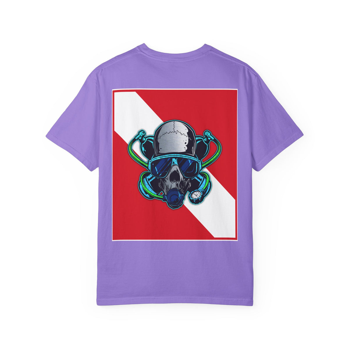 Scuba Skull Unisex T-shirt, Dive Flag Tee, Diving Shirt, Ocean Lover Gift, Beach Wear