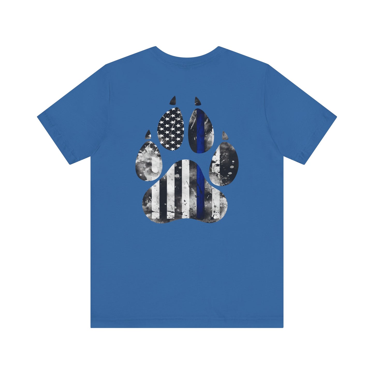 K9 Blue Line Paw Print Tee
