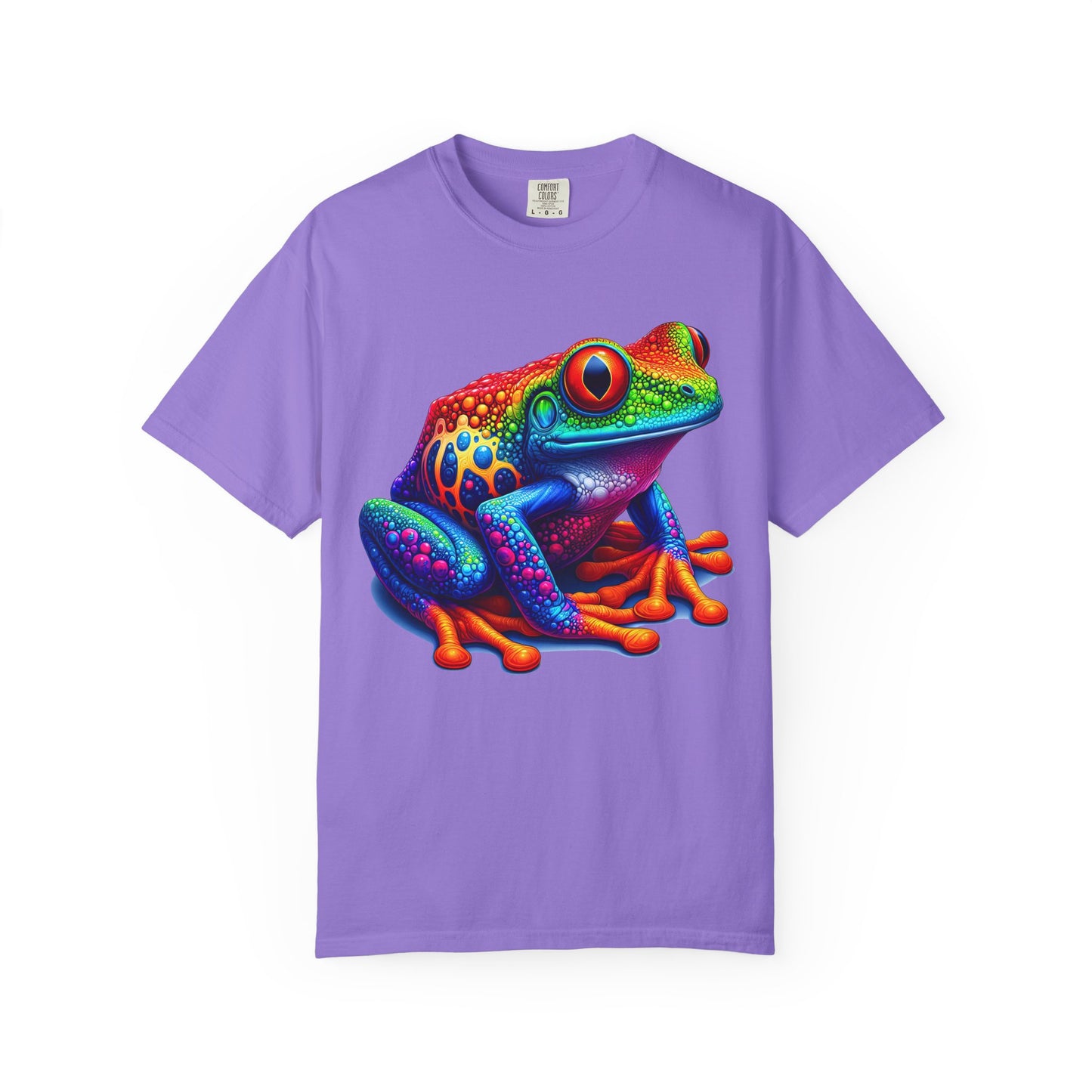 Frog T-Shirt | Unisex Garment-Dyed Tee for Nature Lovers, Eco-Friendly Gift, Birthday, Summer Vibe, Outdoor Adventure