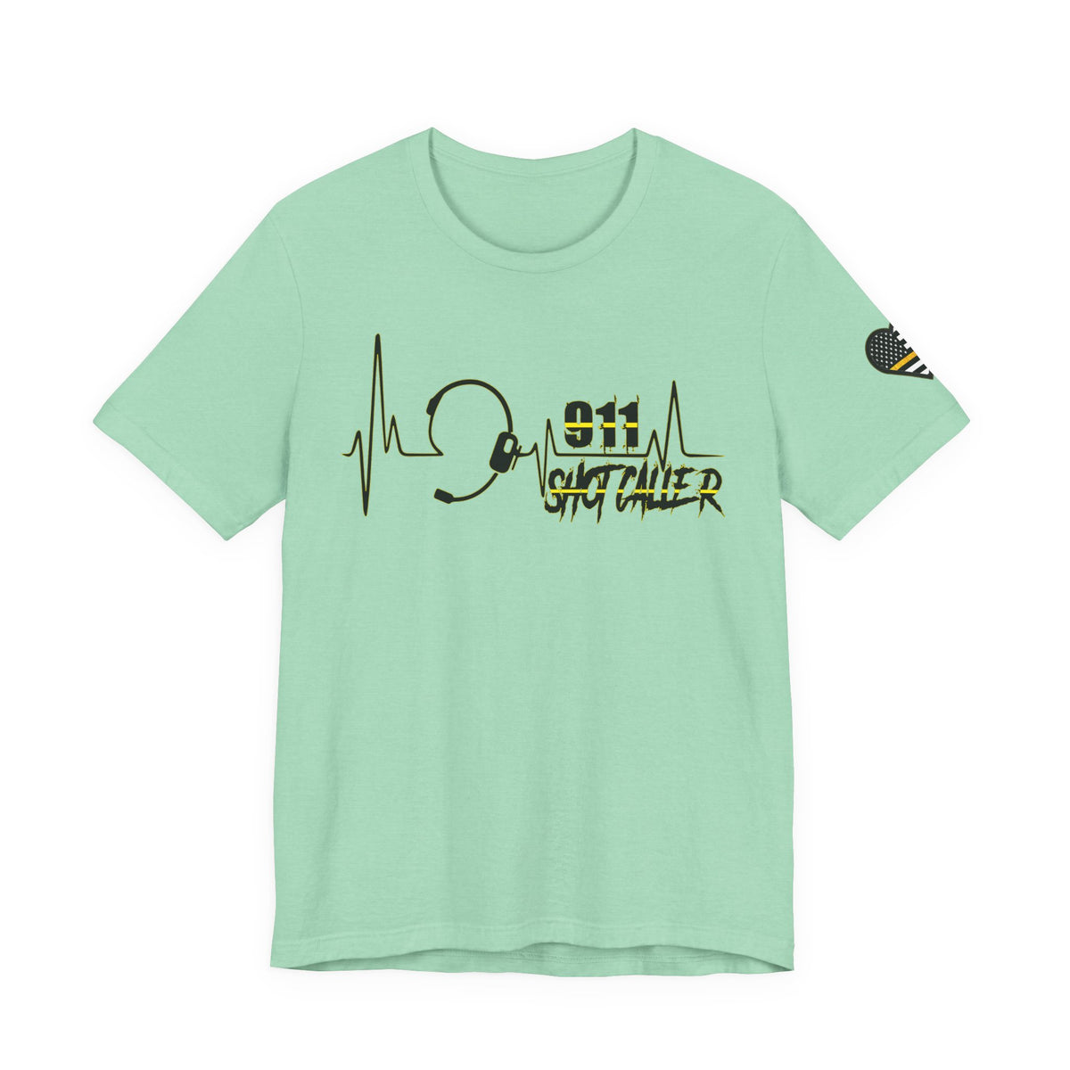 Shot Caller Sugarskull Tee, Dispatcher T-Shirt, 911 Operator Shirt, Unisex Jersey Tee, Short Sleeve Top