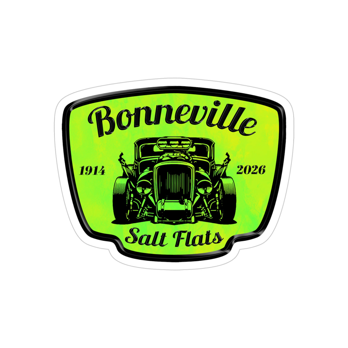 Bonneville Salt Flats Hot Rod – Racing Vintage Car Sticker (Outdoor Transparent)