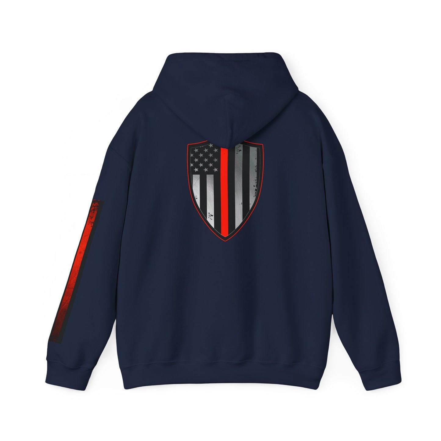 Firefighter Thin Red Line American Flag Hoodie, Fireman Gift, Firefighter Apparel, Thin Red Line Sweatshirt, Firefighter