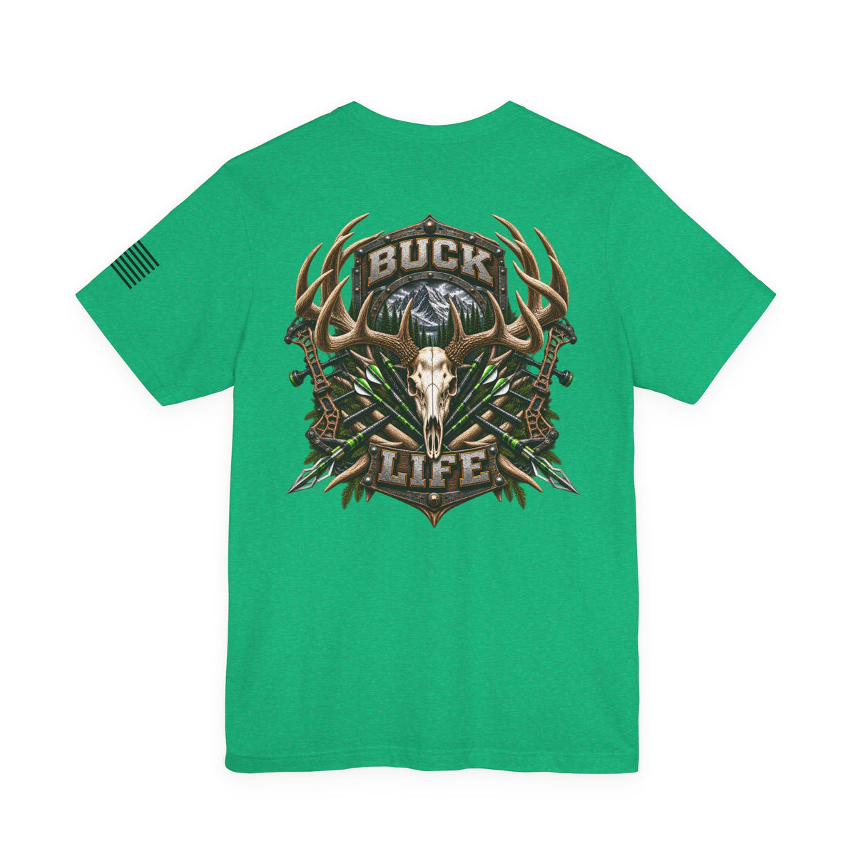 Buck Life Deer Hunting T-Shirt – WRAEVN OUTDOORS Whitetail Hunter Tee