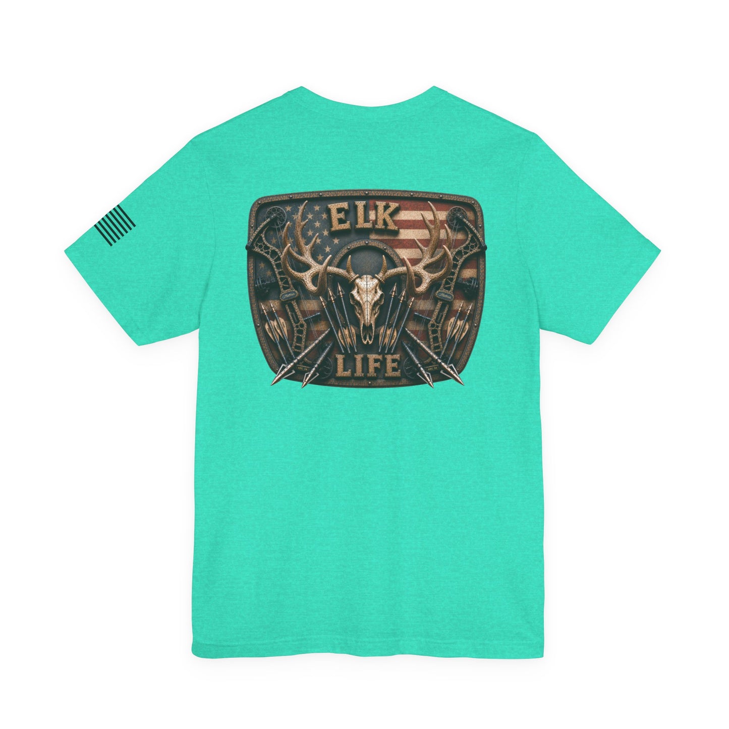 Elk Life American Archery Hunting T-Shirt – WRAEVN OUTDOORS Bowhunter Tee
