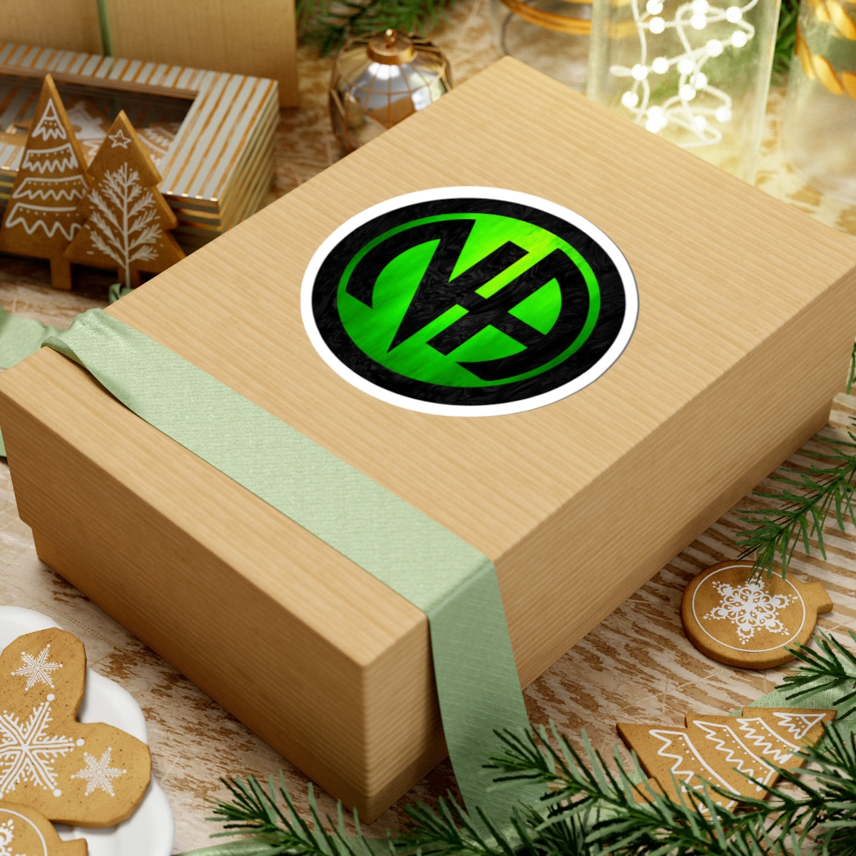 Green Narcotics Anonymous Symbol Sticker – Bold Recovery Support ArtKiss-Cut Stickers