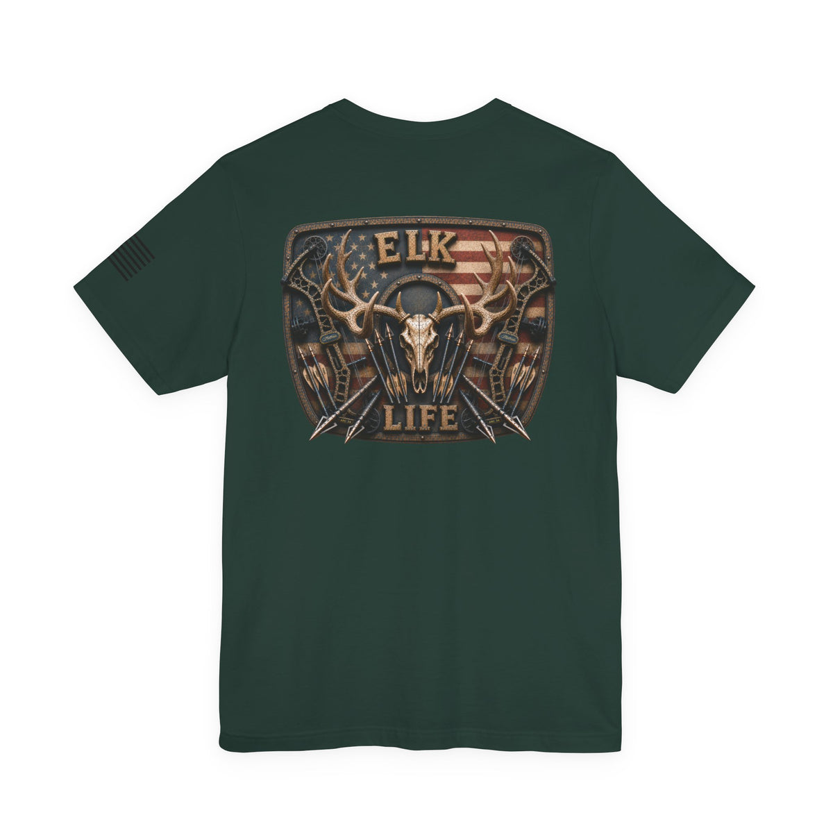 Elk Life American Archery Hunting T-Shirt – WRAEVN OUTDOORS Bowhunter Tee