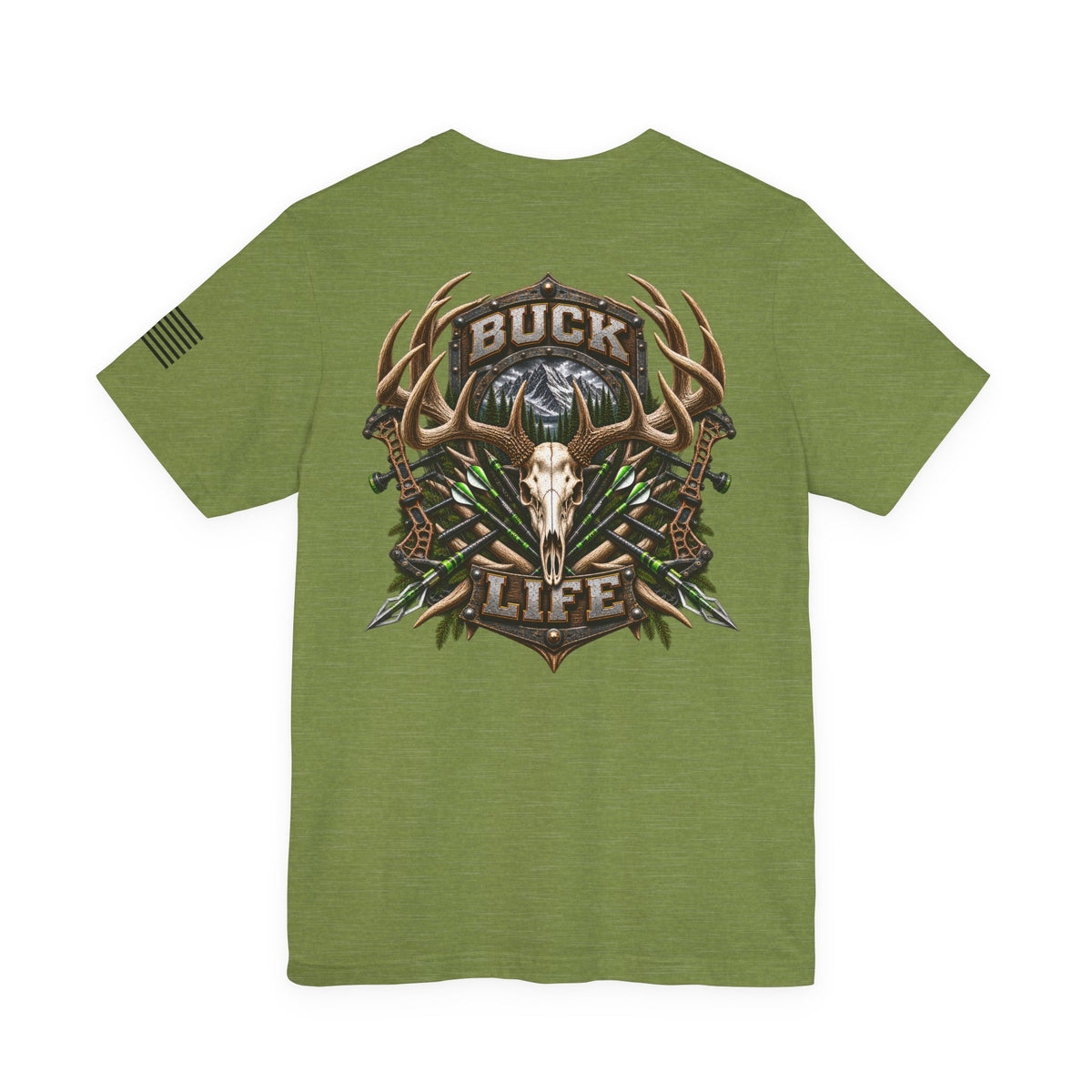Buck Life Deer Hunting T-Shirt – WRAEVN OUTDOORS Whitetail Hunter Tee