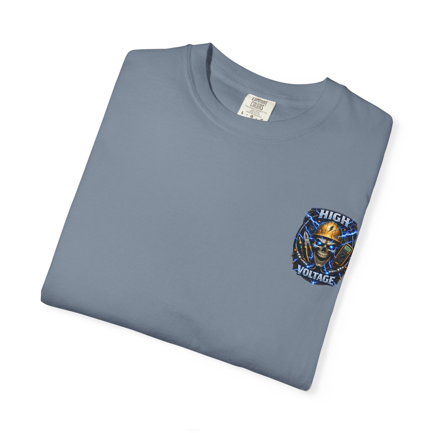 High Voltage Skull T-Shirt — Electrician Safety Graphic Tee