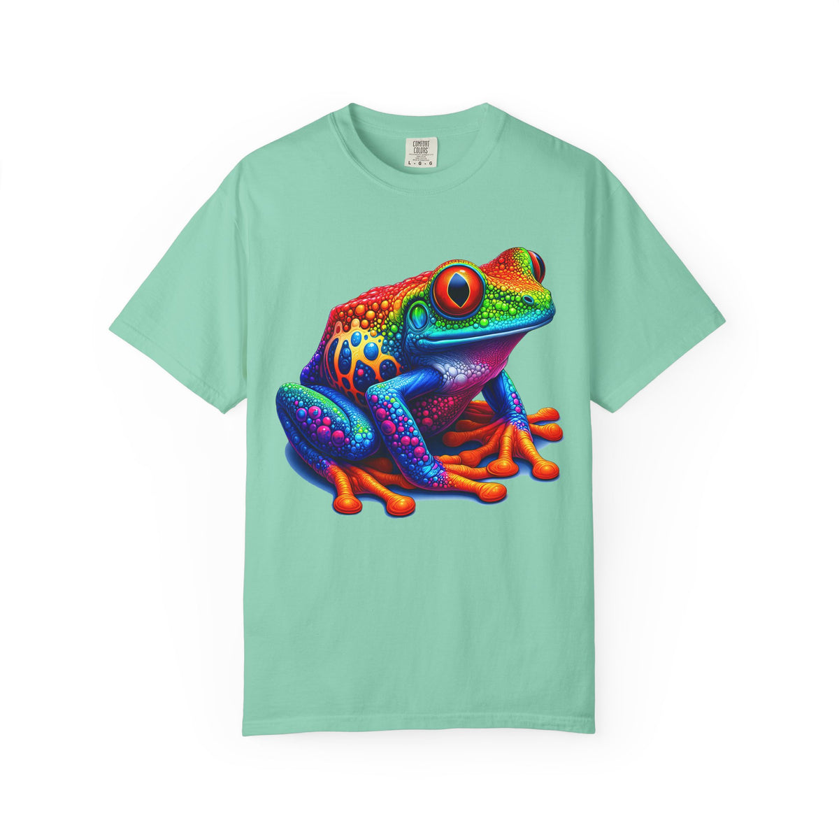 Frog T-Shirt | Unisex Garment-Dyed Tee for Nature Lovers, Eco-Friendly Gift, Birthday, Summer Vibe, Outdoor Adventure
