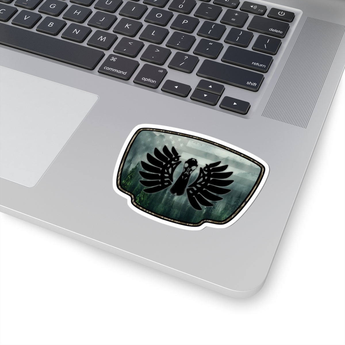 Camo Duck Hunting Badge Patriot kiss-cut stickers
