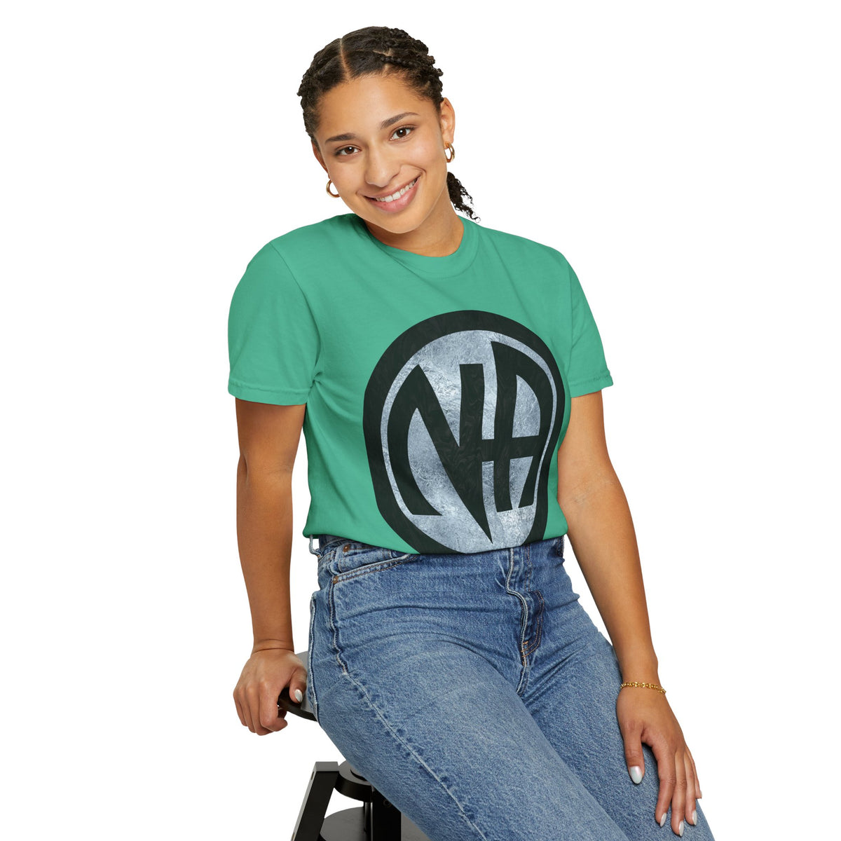 Narcotics Anonymous NA Logo – Green & Black Recovery Symbol Art T-Shirt, Recovery T-Shirt