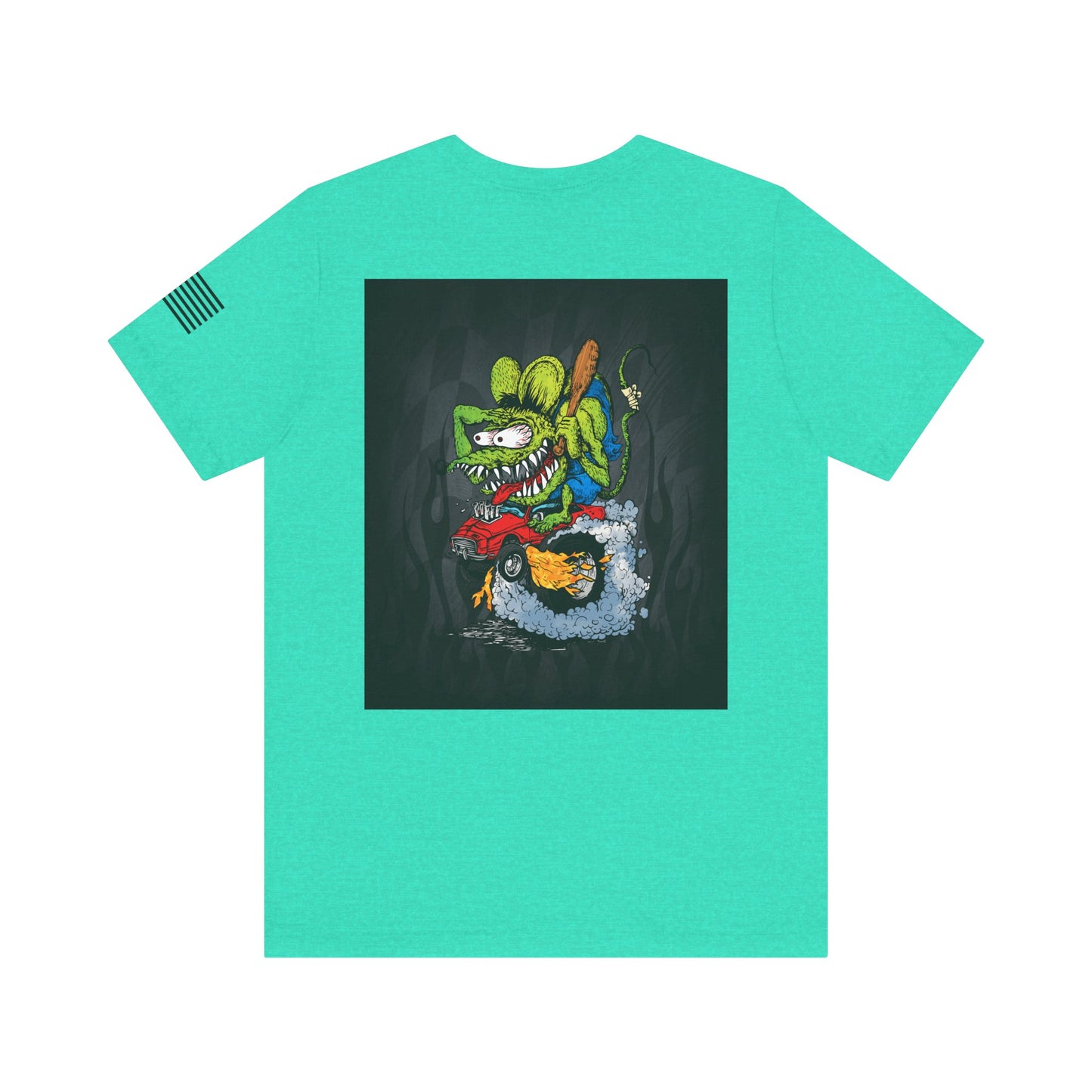 Rat Fink Monster Hot Rod Burnout – Wild Cartoon Drag Racer Tee