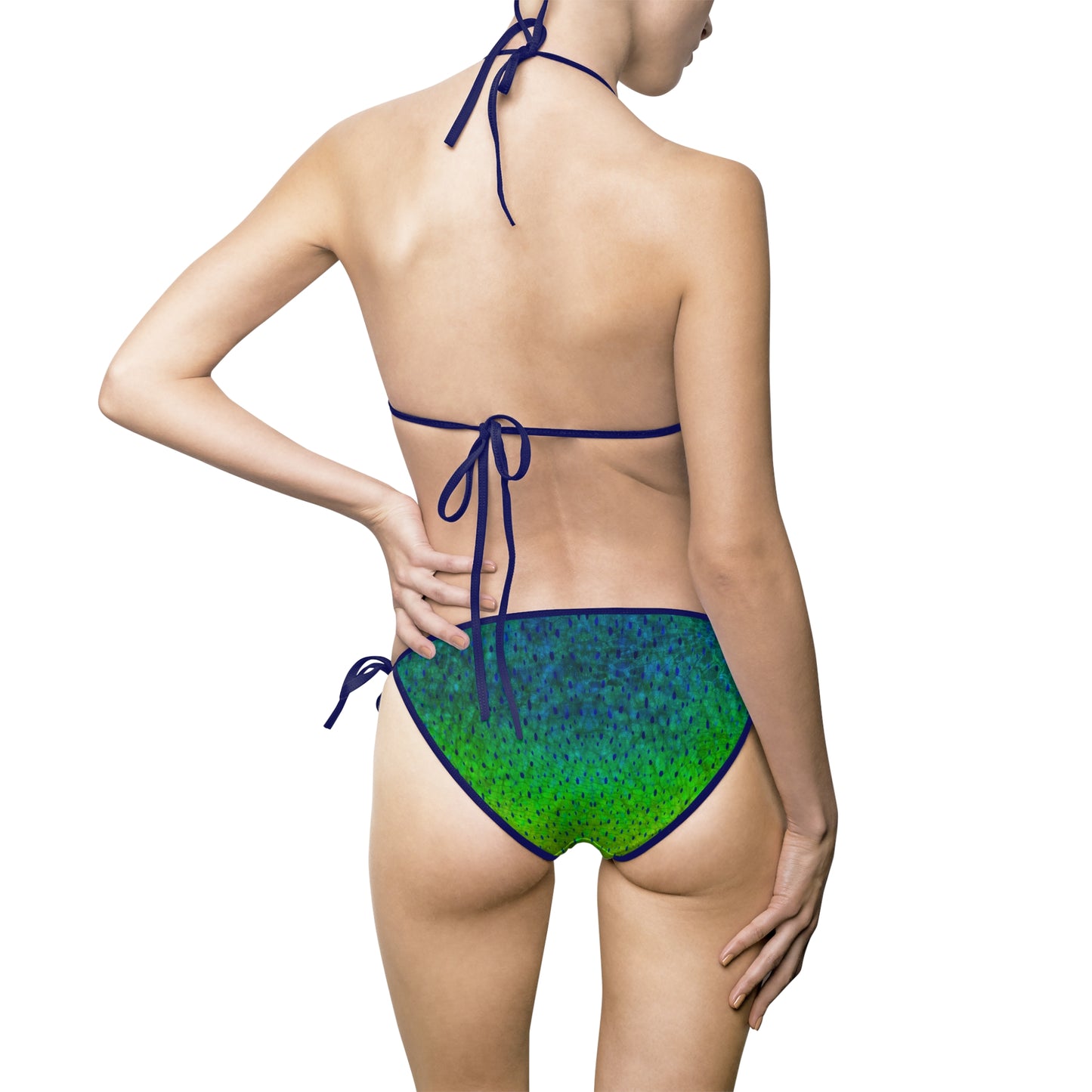 Mahi Mahi Print Bikini – Tropical Fish Scale Swimsuit for Women