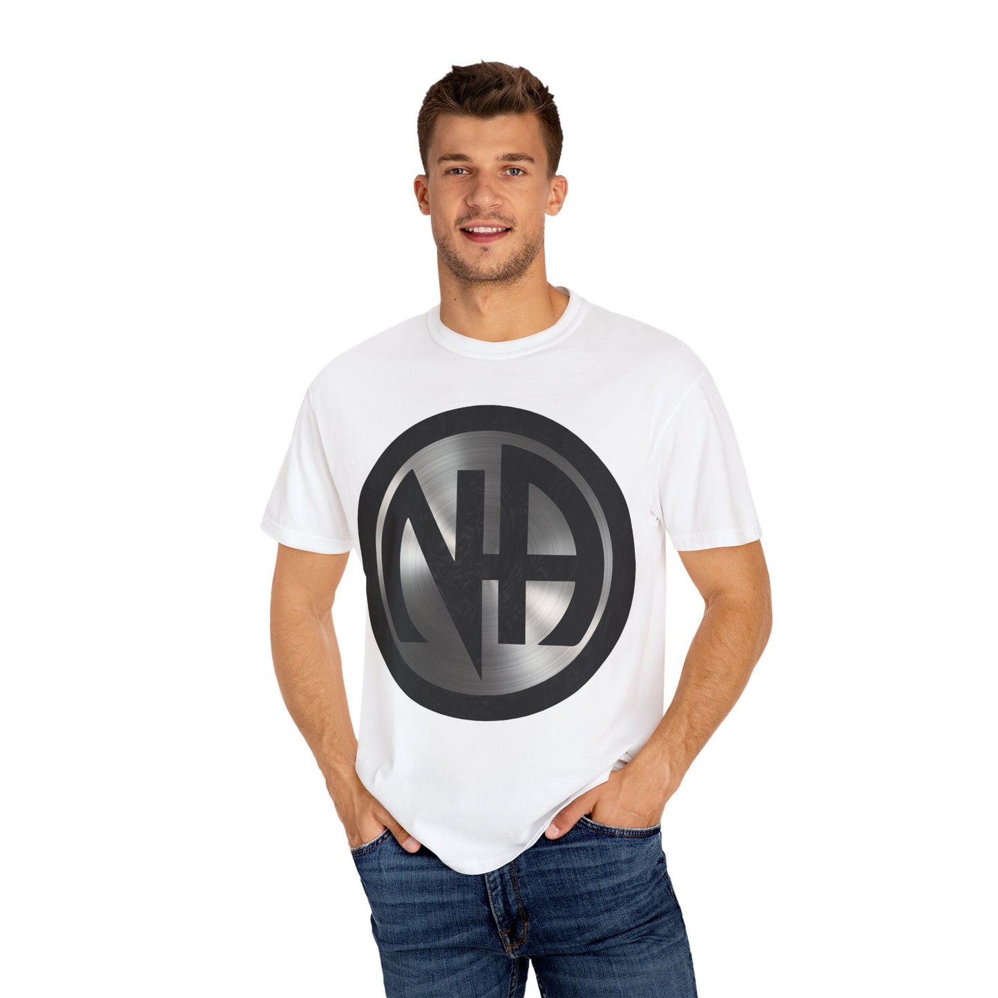 Narcotics Anonymous NA Logo – Metal & Black Recovery Symbol Art T-Shirt, Recovery T-Shirt
