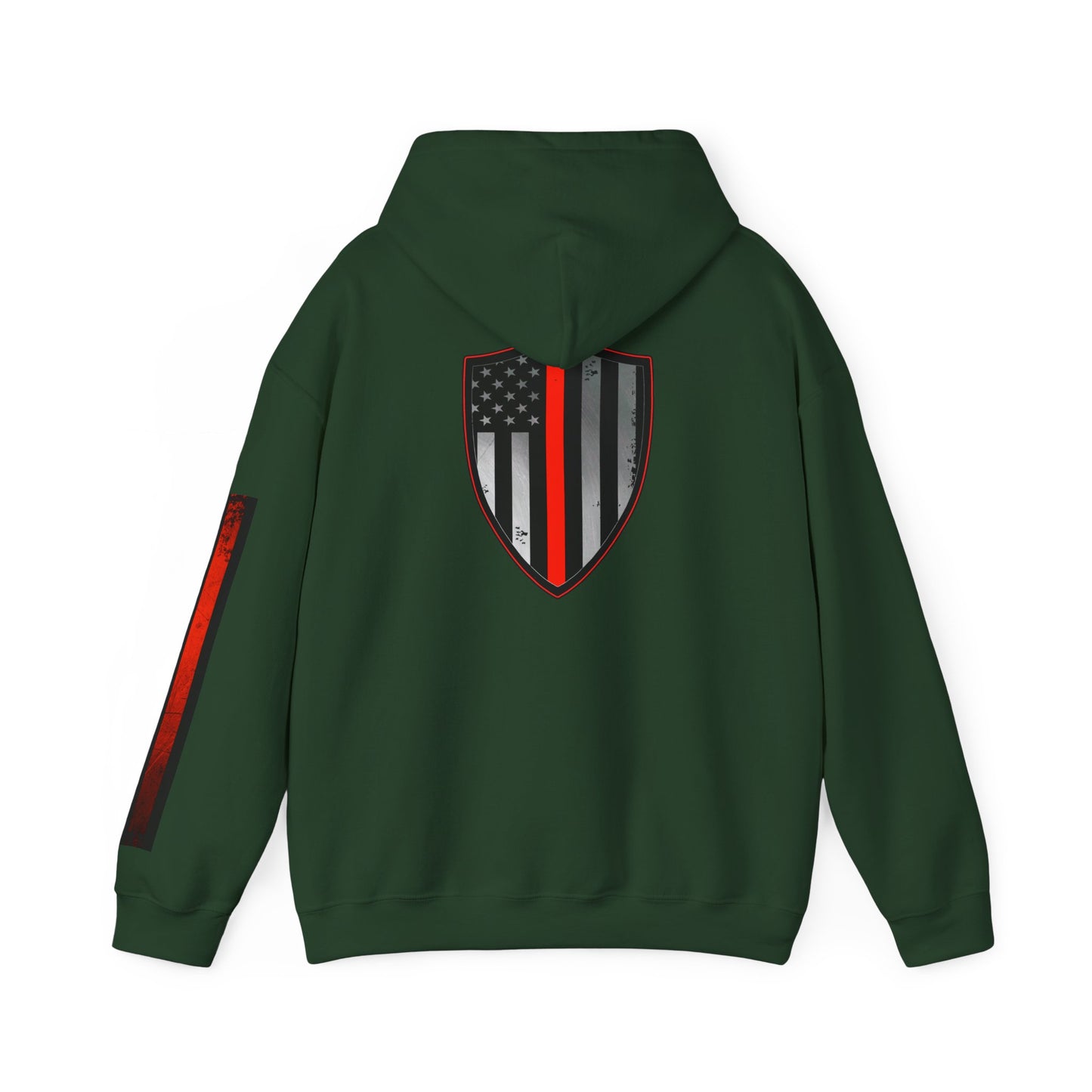 Firefighter Thin Red Line American Flag Hoodie, Fireman Gift, Firefighter Apparel, Thin Red Line Sweatshirt, Firefighter
