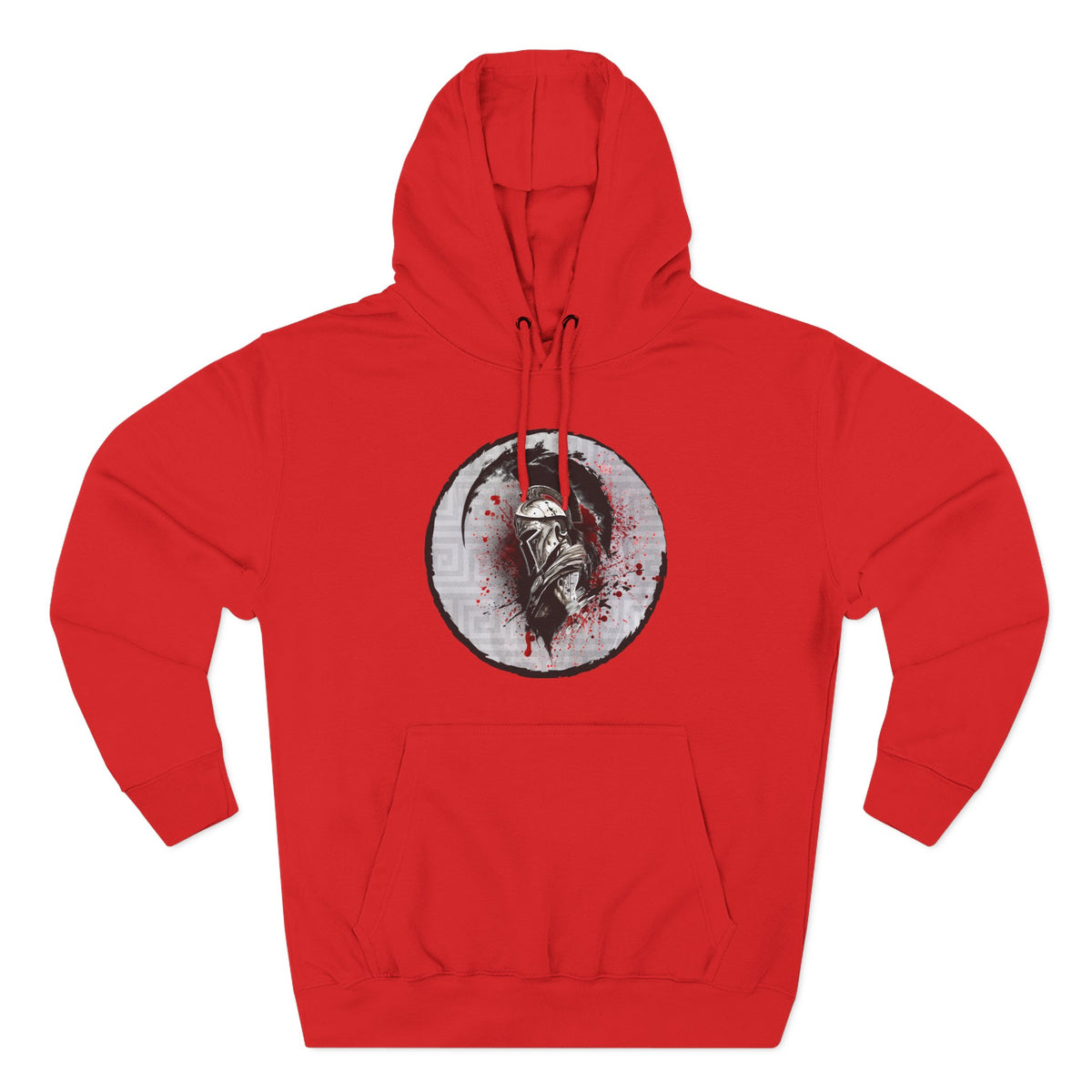 Three-Panel Fleece Hoodie Spartan Warrior