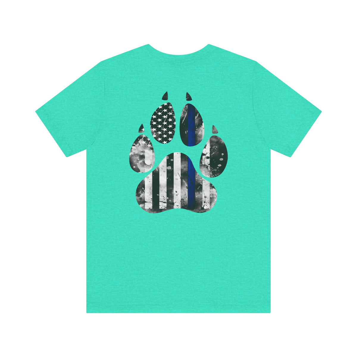 K9 Blue Line Paw Print Tee